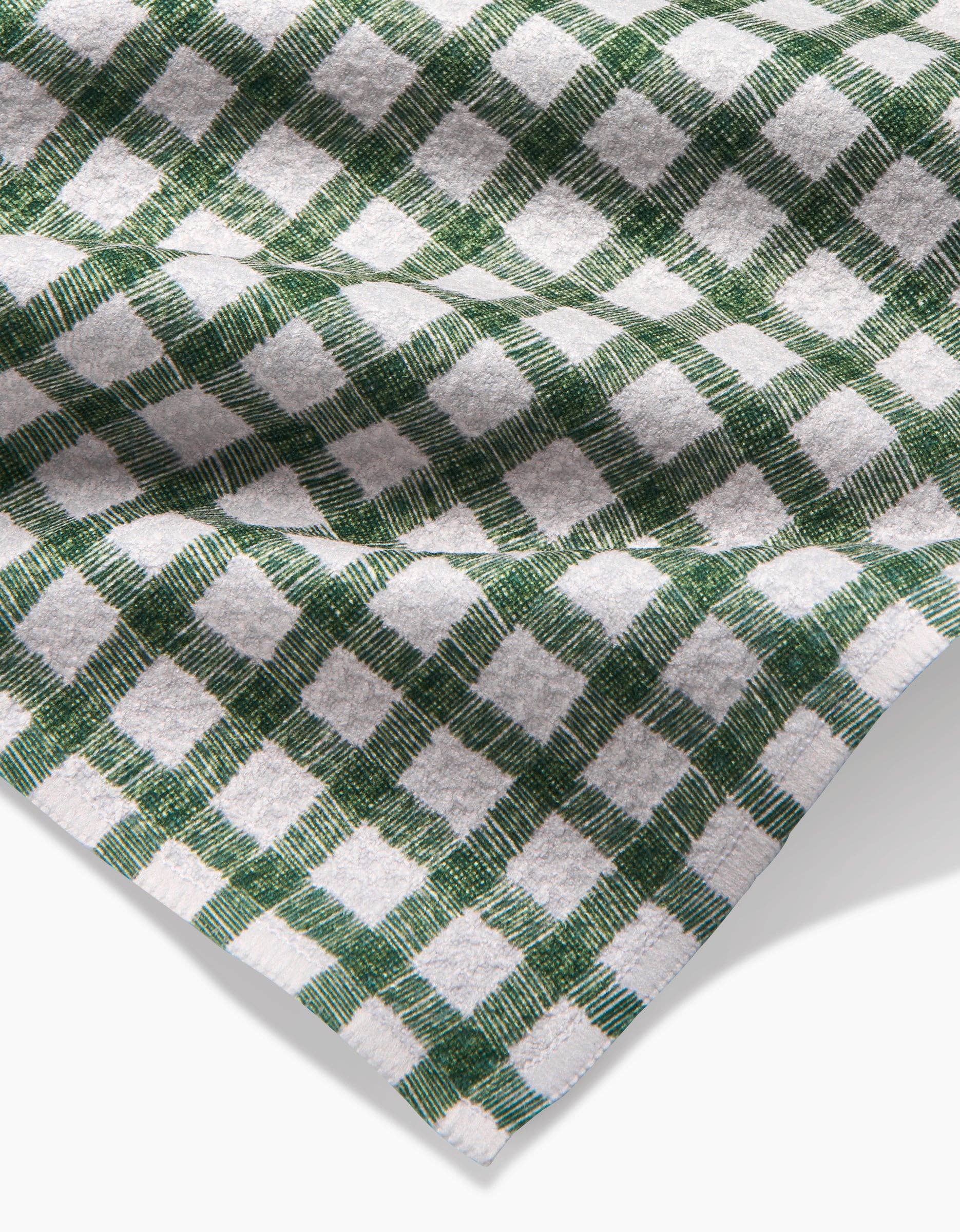 Fireside Plaid Green Bar Towel