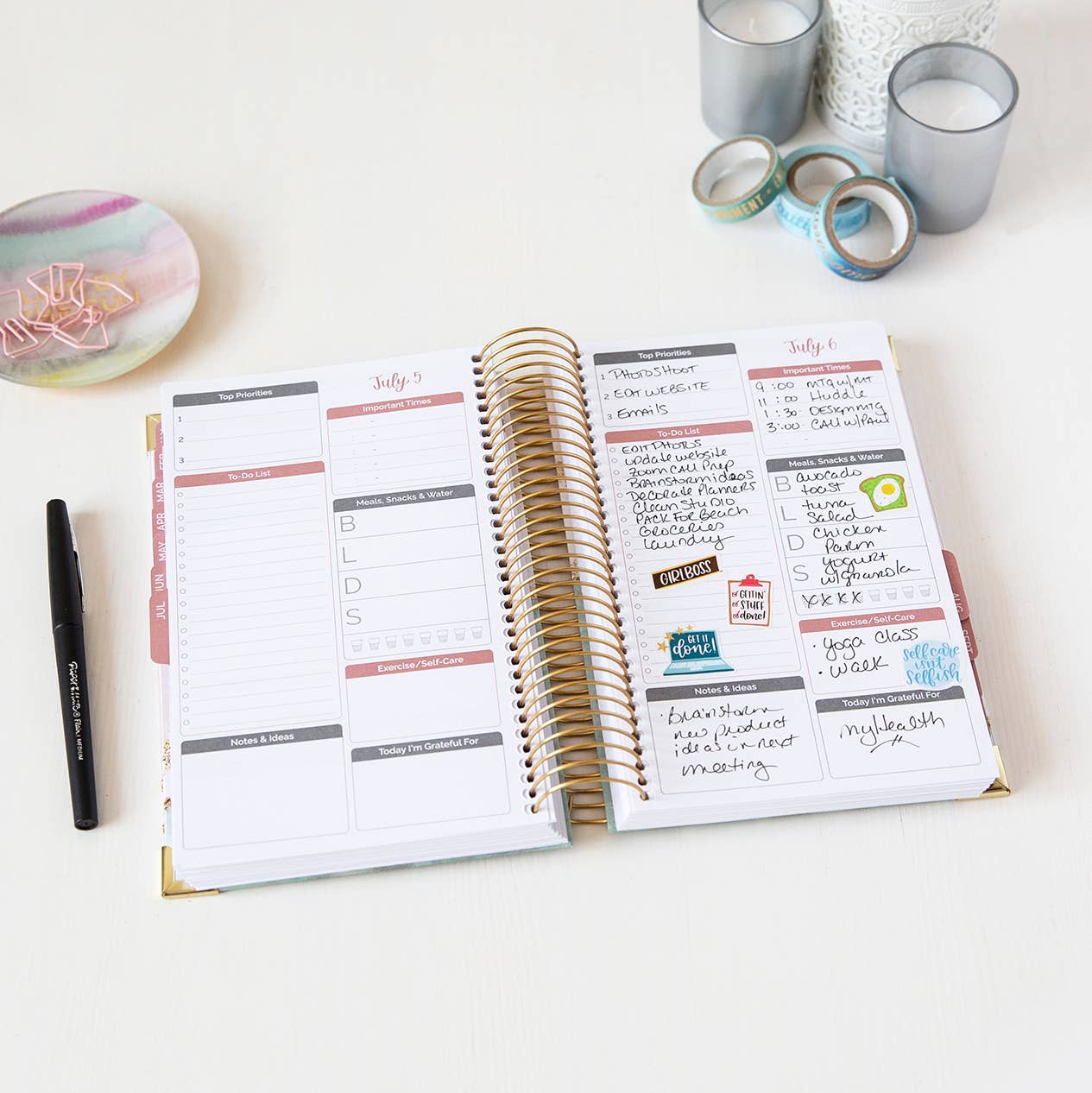 Undated Daily To Do List Planner & Calendar  bloom daily planners