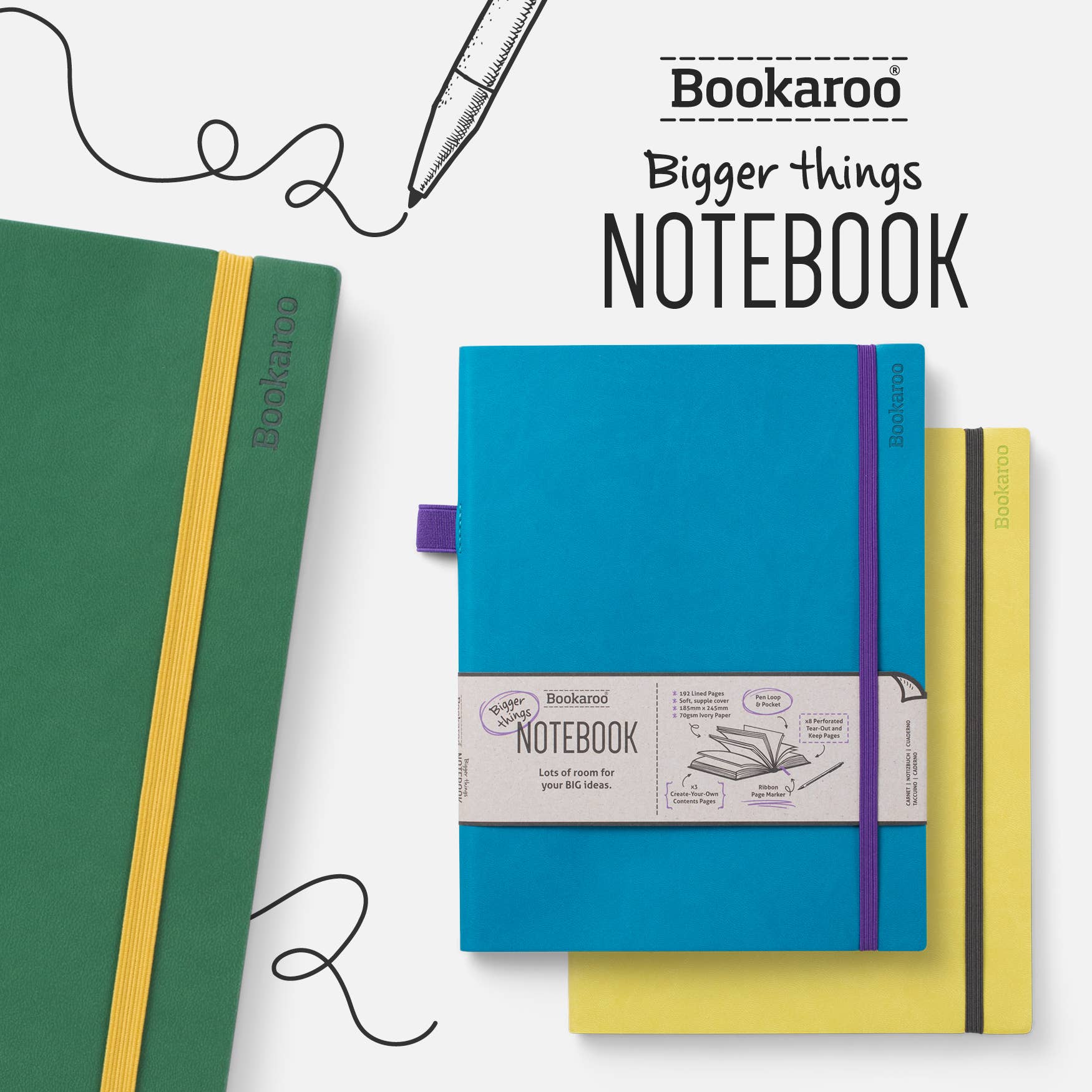 Bookaroo Bigger Things Notebook Core if USA