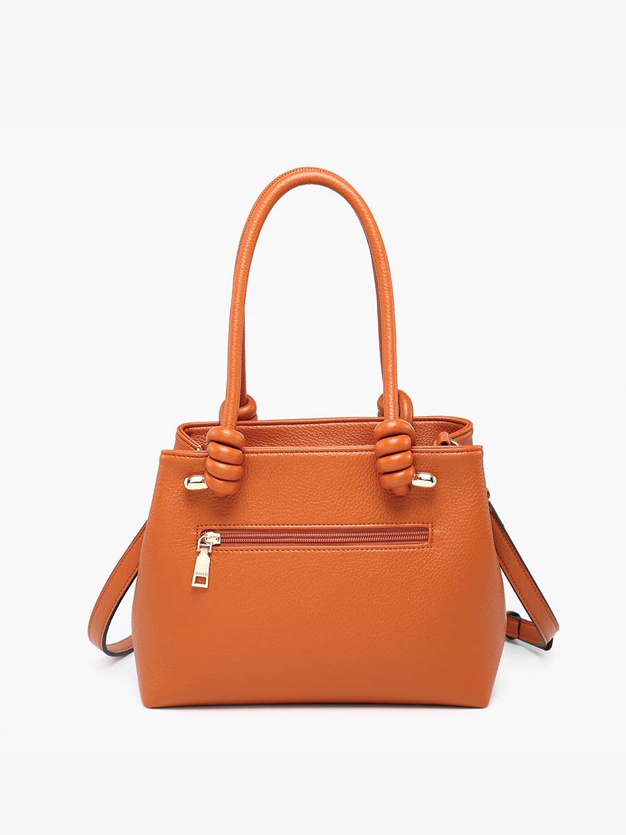Blair Classic Satchel w/ Knotted Handles & Long Strap