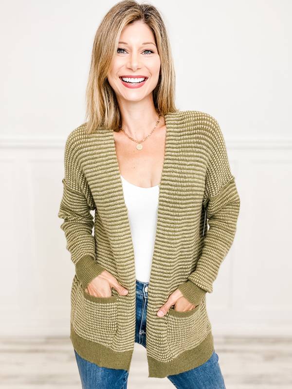 Waffle cardigan