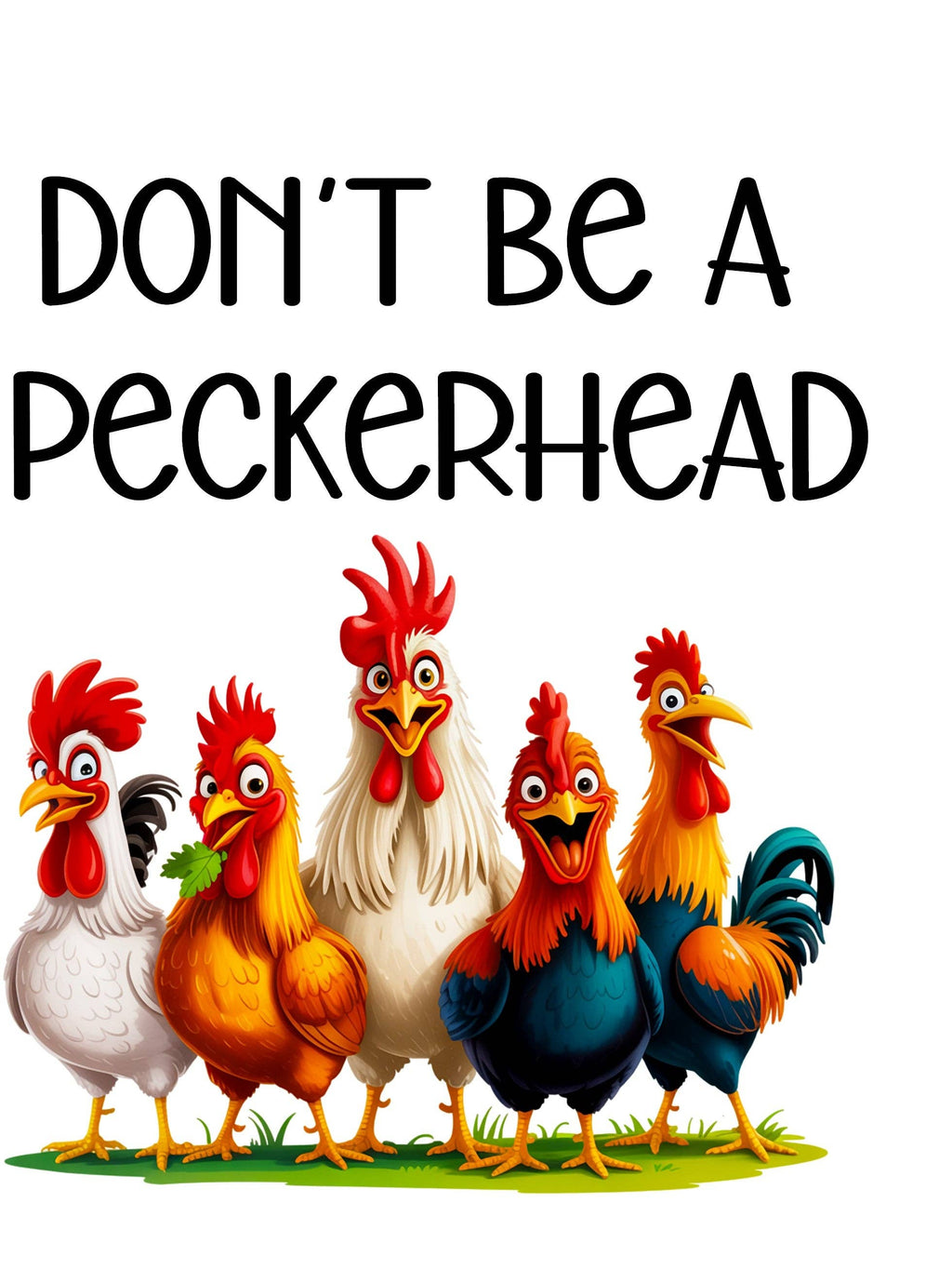 Don't Be a Pecker Head" Funny Bird Kitchen Towel | Bird Lover Gift