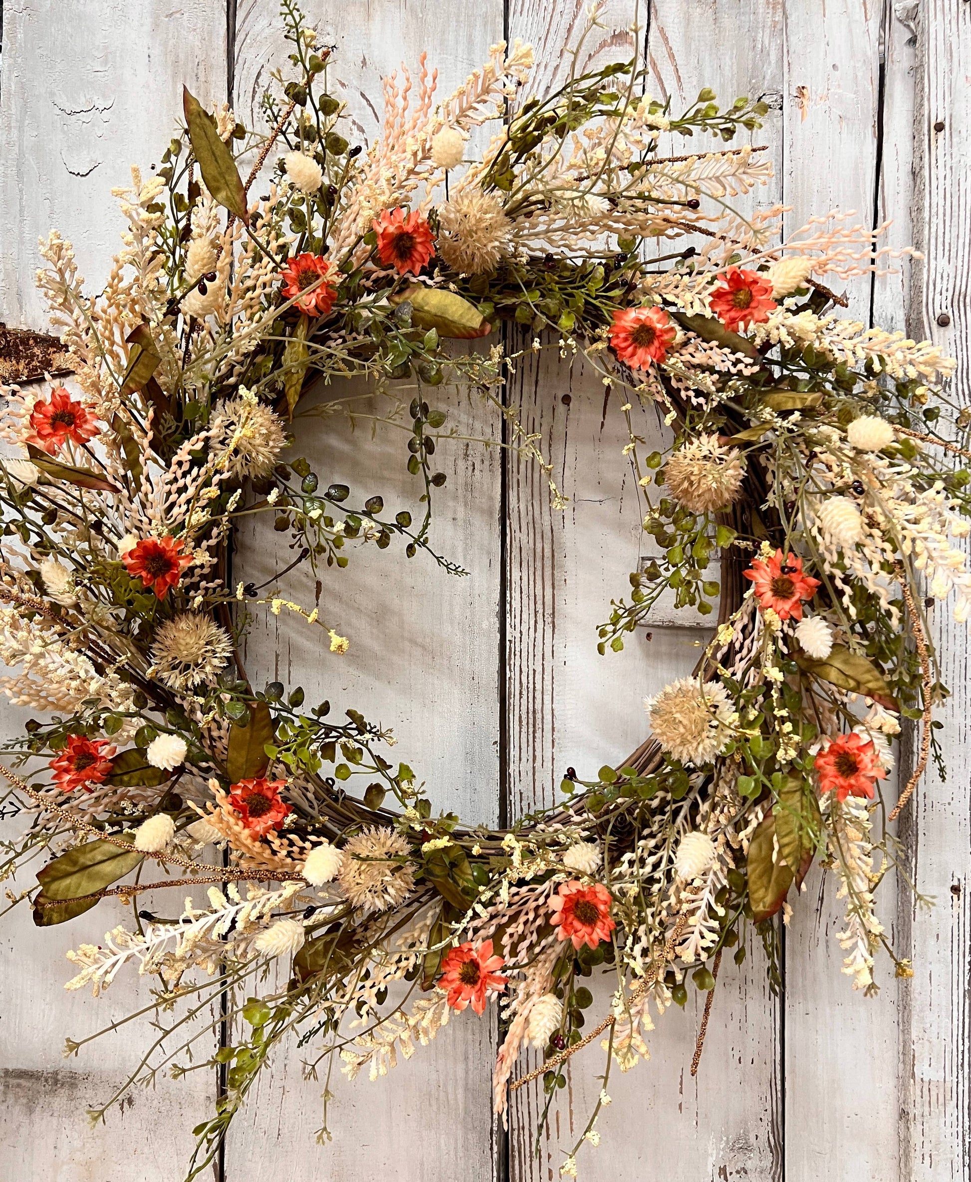 Wholesale Home Decor - Prairie Fields Wreath Wholesale Home Decor