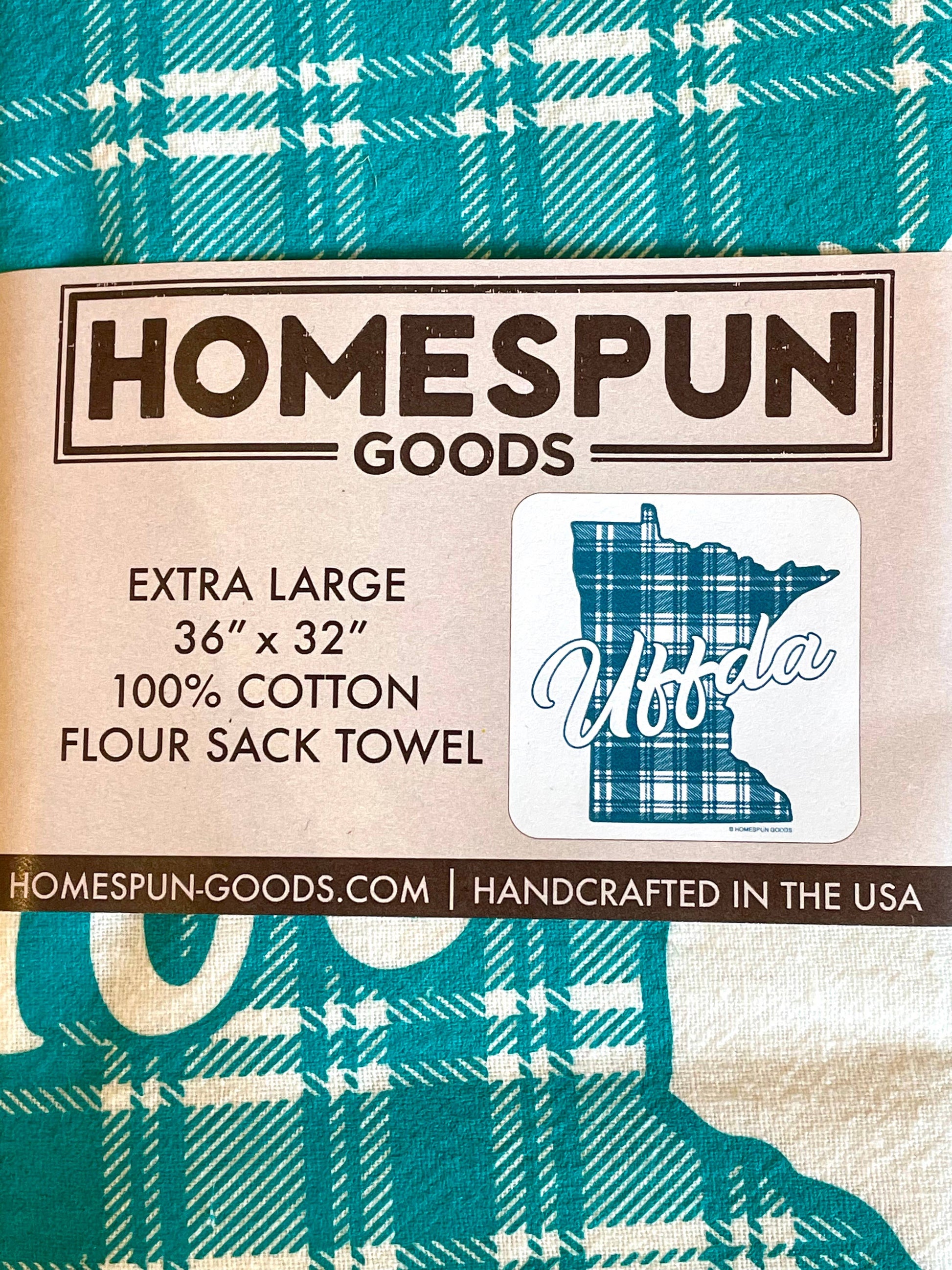 Homespun Goods - Flour Sack Towel - UFFDA fall winter Homespun Goods