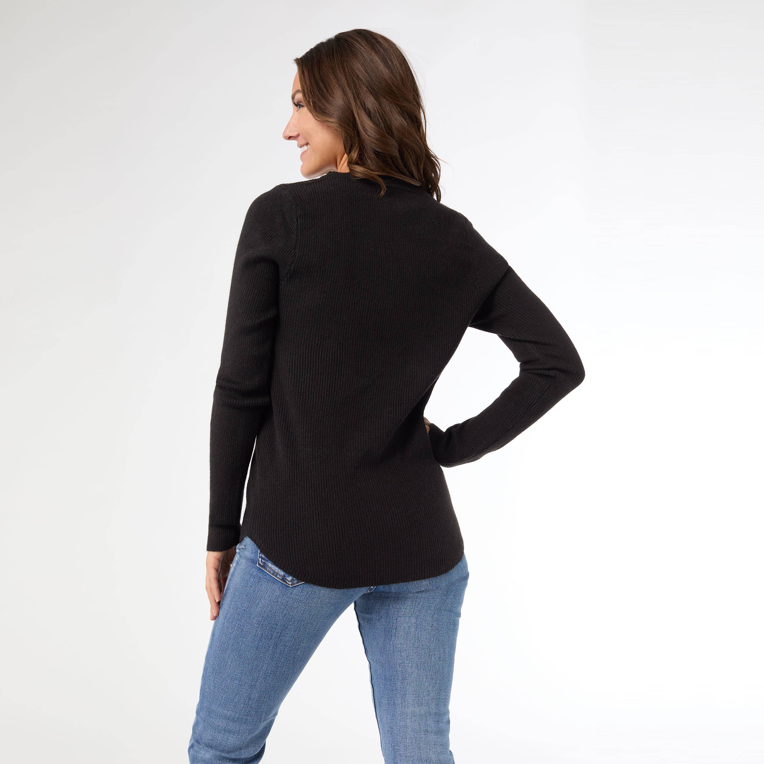 Kym Soft Henley Top with Buttons