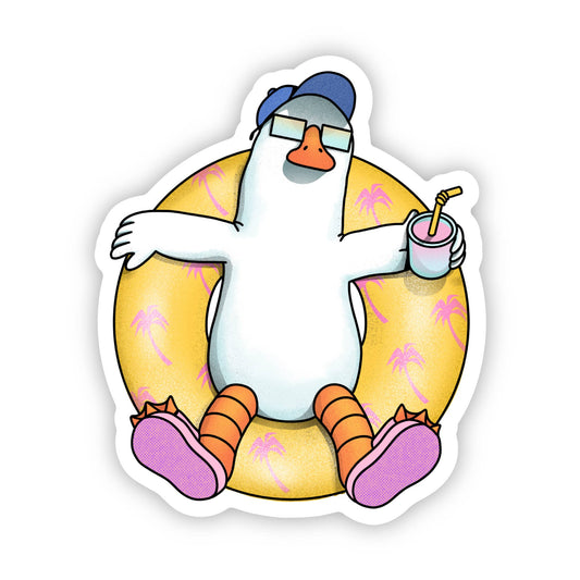 Chill Pool Goose Sticker Core Big Moods