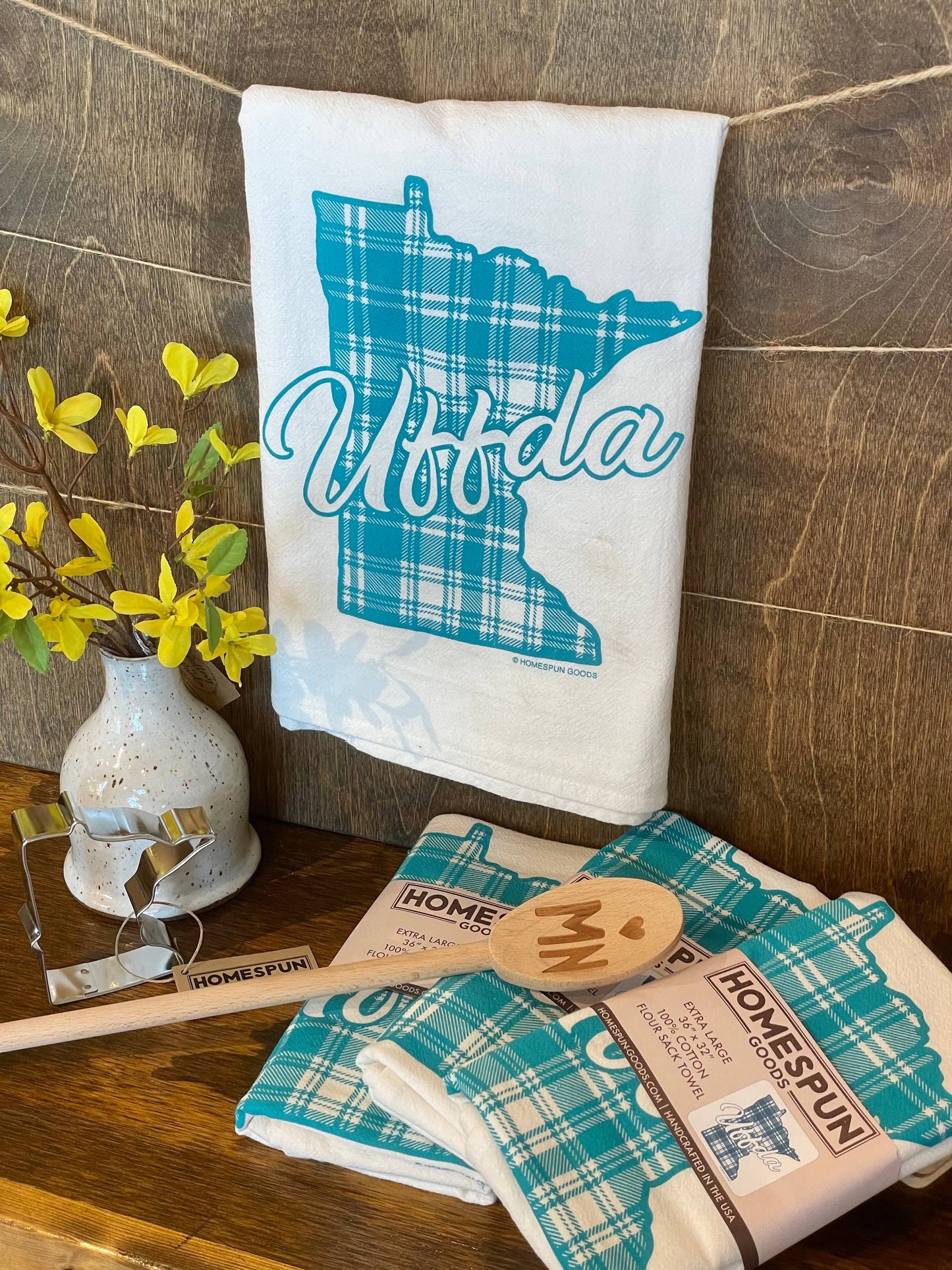 Homespun Goods - Flour Sack Towel - UFFDA fall winter Homespun Goods