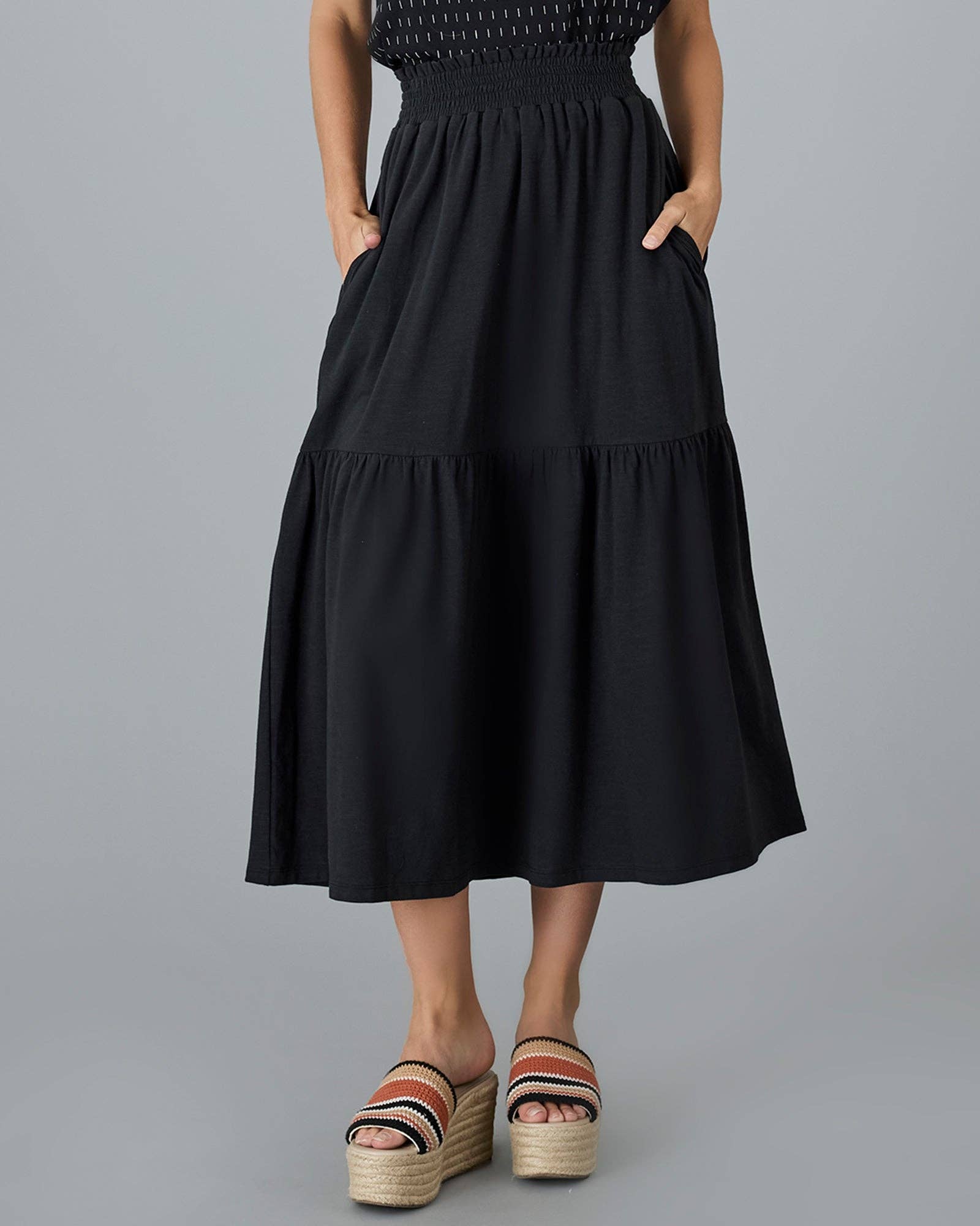 Black Beauty Signature Midi Skirt Fall-Winter Downeast