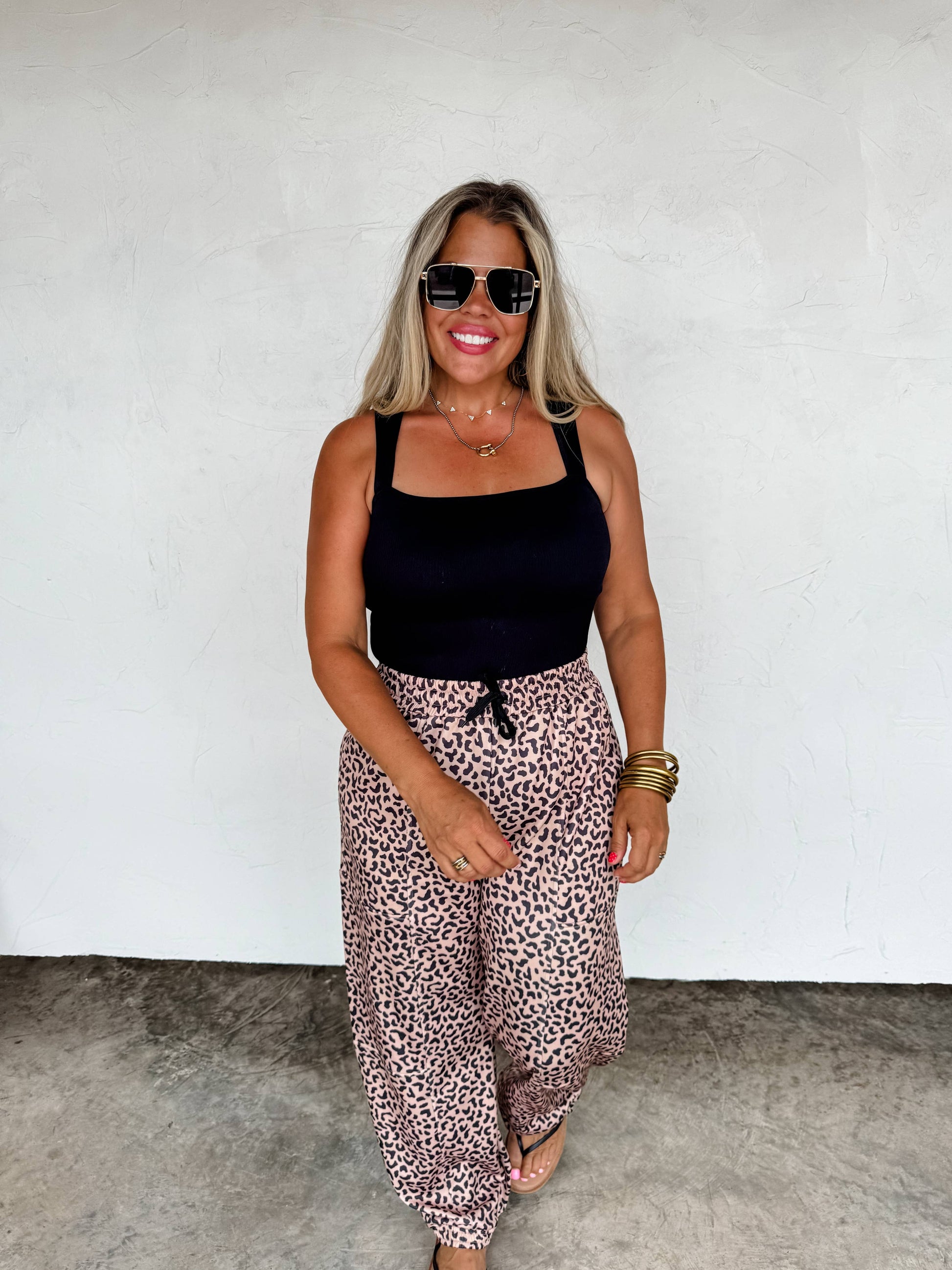 BLAKELEY - COCO CHEETAH JOGGER PANTS BLAKELEY