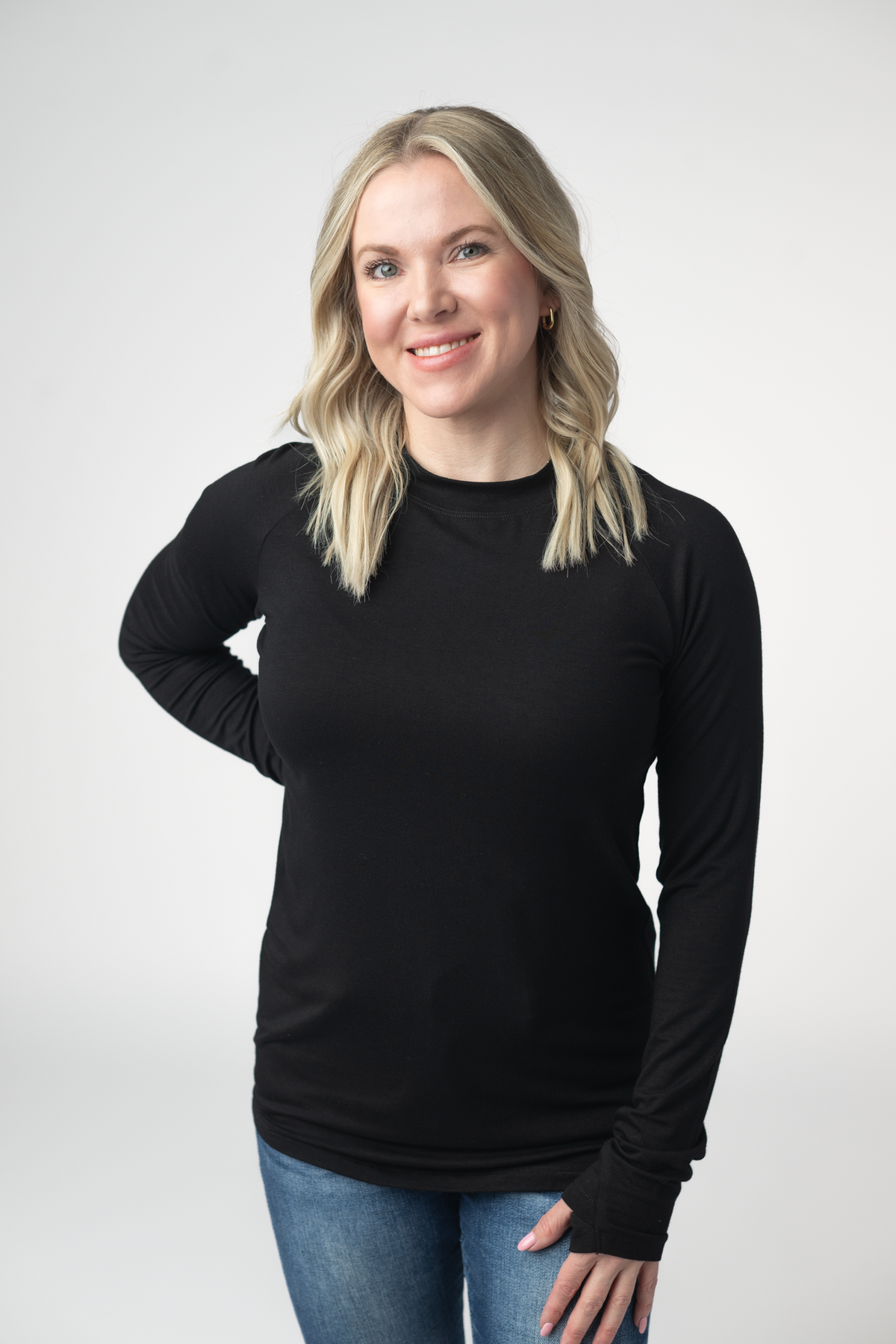 Blair Long Sleeve Top - Black