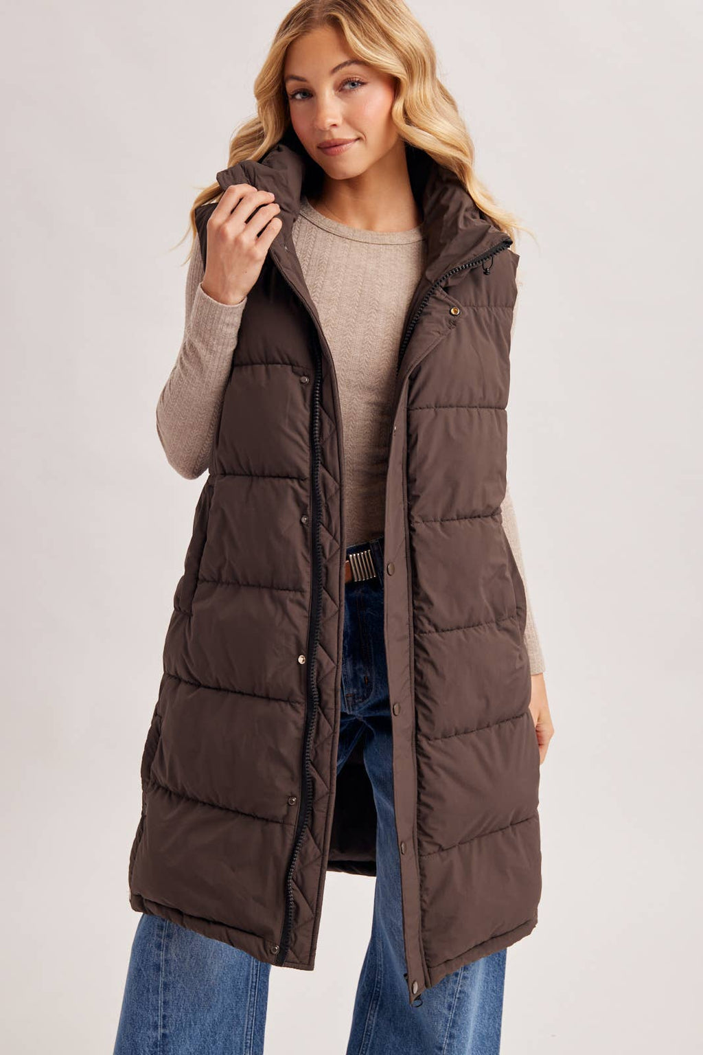 QUILTED PUFFER VEST