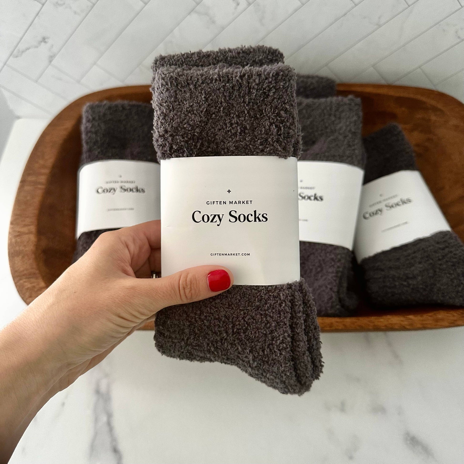 Cozy Cloud Socks - Charcoal Fall-Winter Giften Market