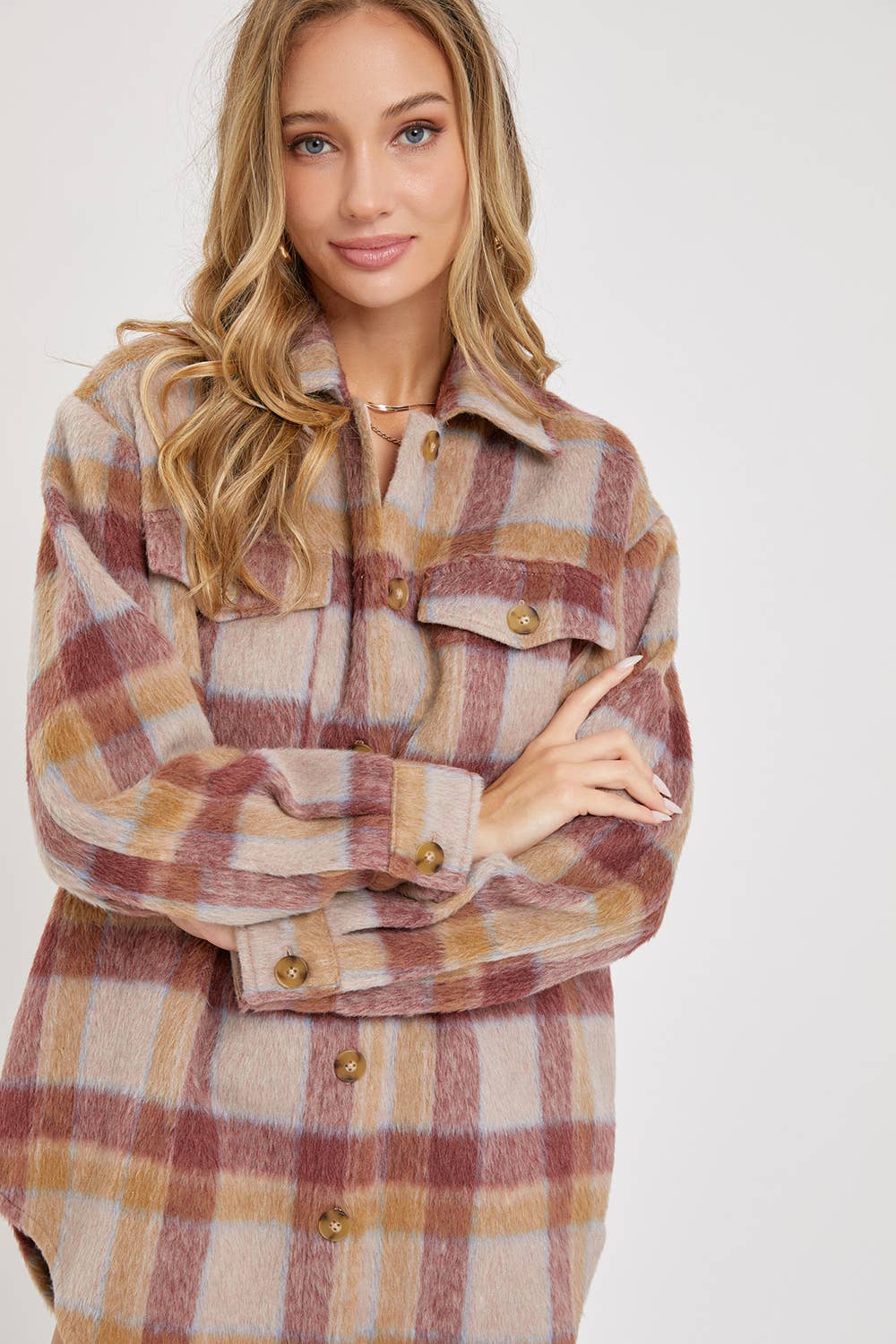 OUTERWEAR CLASSIC PLAID SHACKET/JACKET