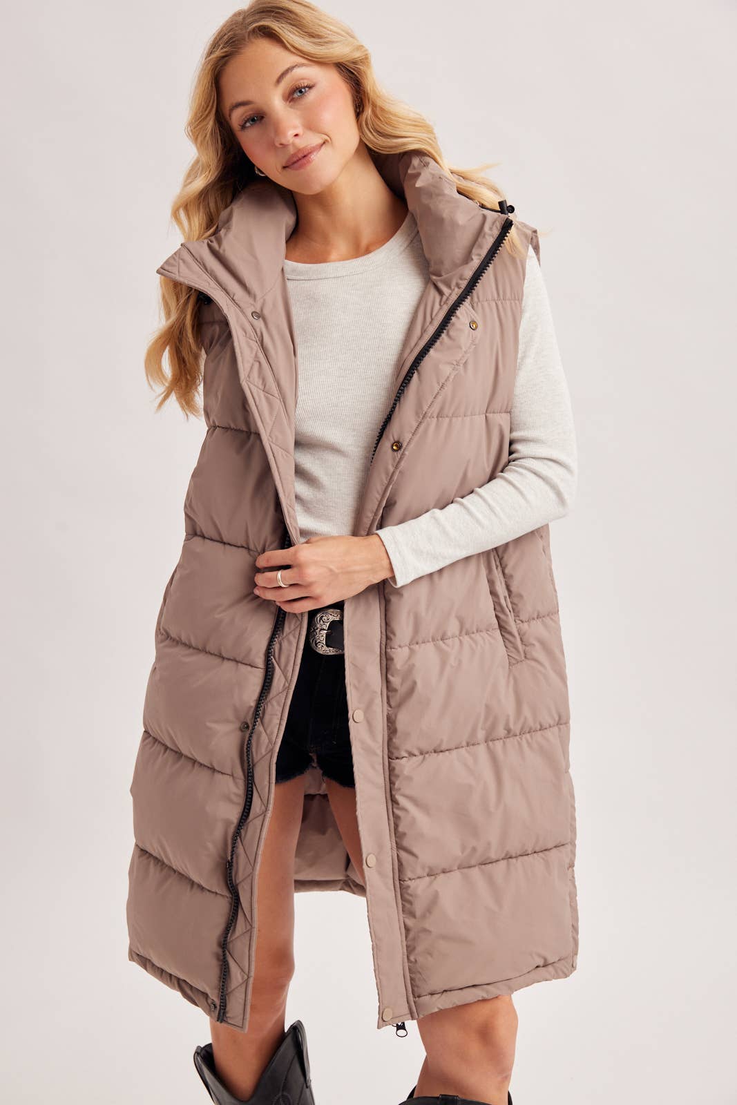 QUILTED PUFFER VEST