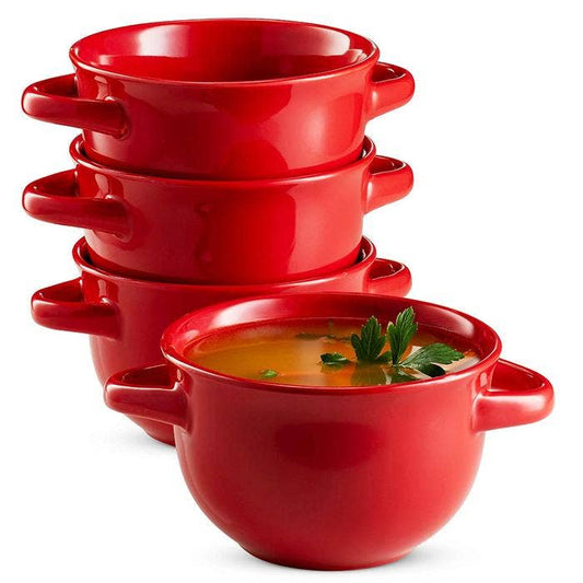 Ceramic Soup Crocks, 18 oz, Set of 4 GIFTS Kook