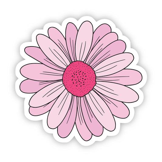 Red Daisy Aesthetic Sticker Core Big Moods