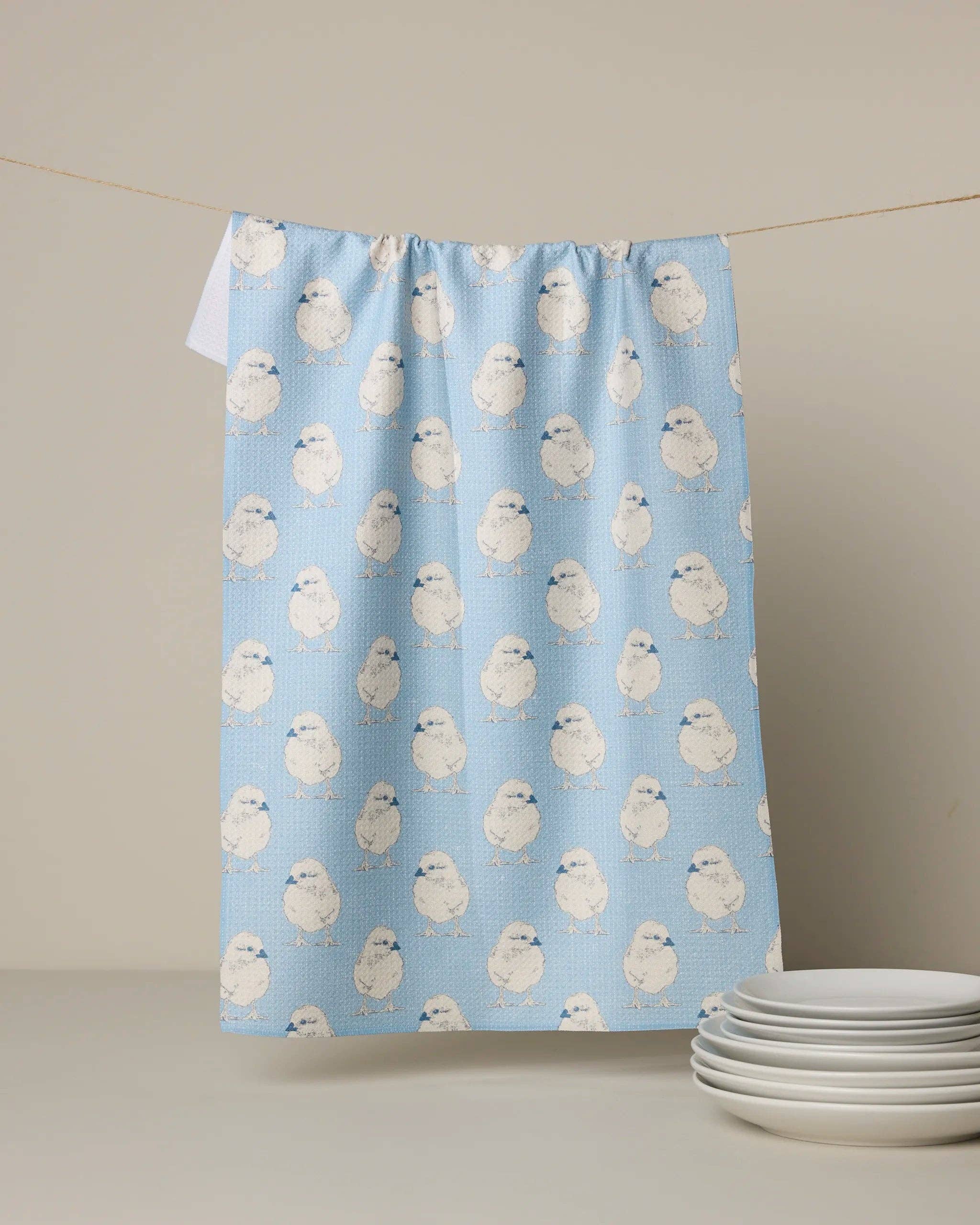 Geometry - Chickadee Tea Towel