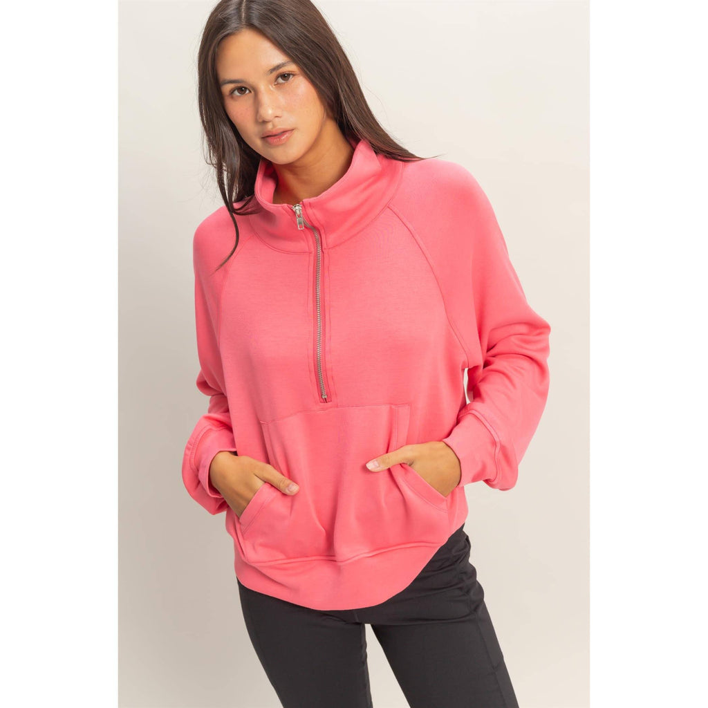 Half-Zip Collar Pullover
