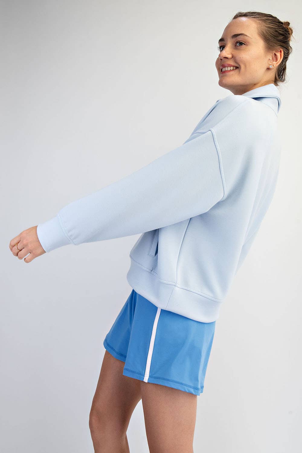 Butter Smooth Quarter Zip Mock Neck Pullover