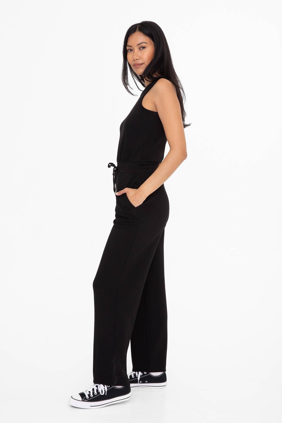 Keyhole Back Jumpsuit Spring-Summer Mono B