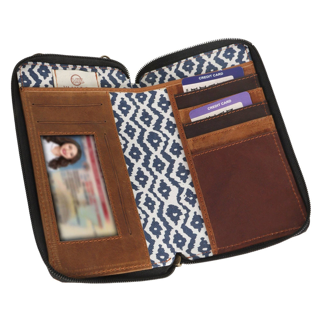 Small Cellphone Crossbody Bag Blue Print