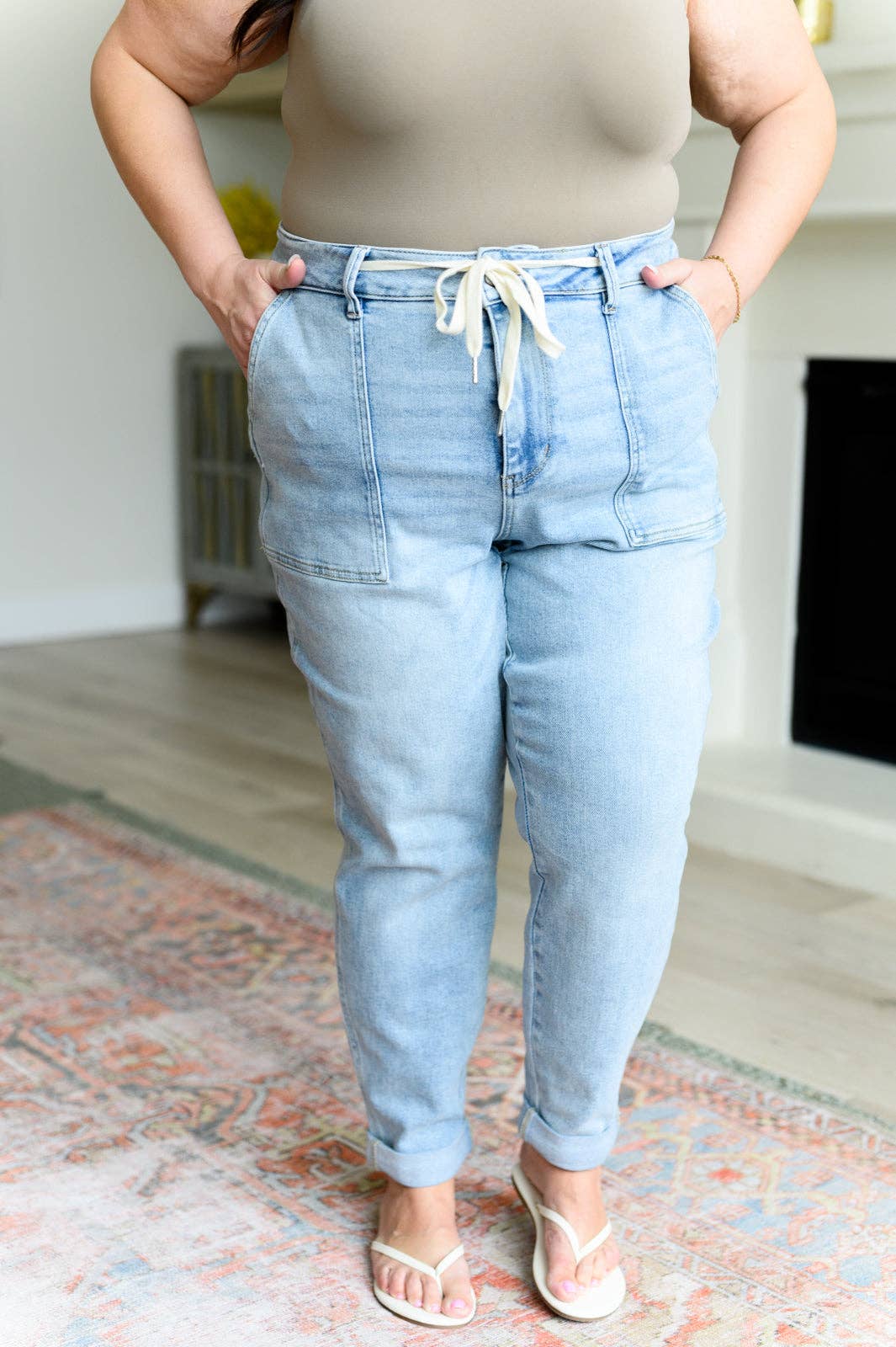 Judy Blue High Rise Vintage Denim Jogger *Plus Size Spring-Summer Avenue Wholesale