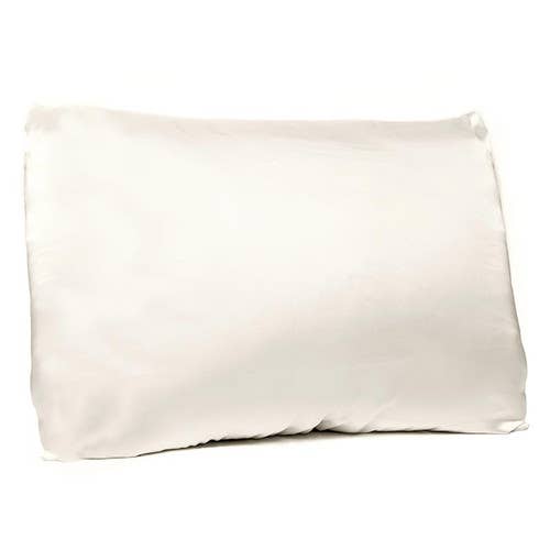 Dual-Sided Silk + Bamboo Pillowcase - King - Warm White Core Bella Sleep + Spa