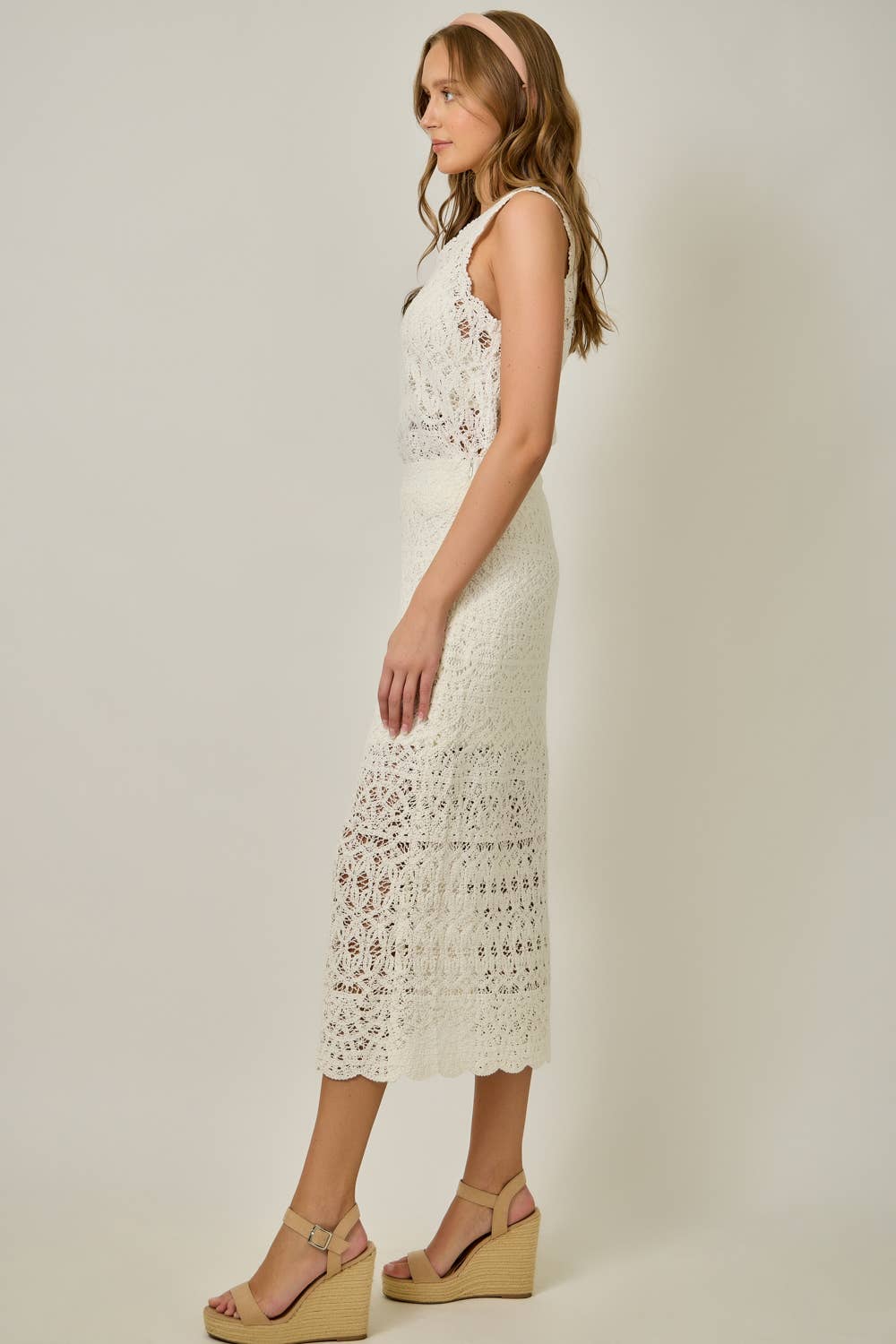 Crochet Scallop Hem Skirt