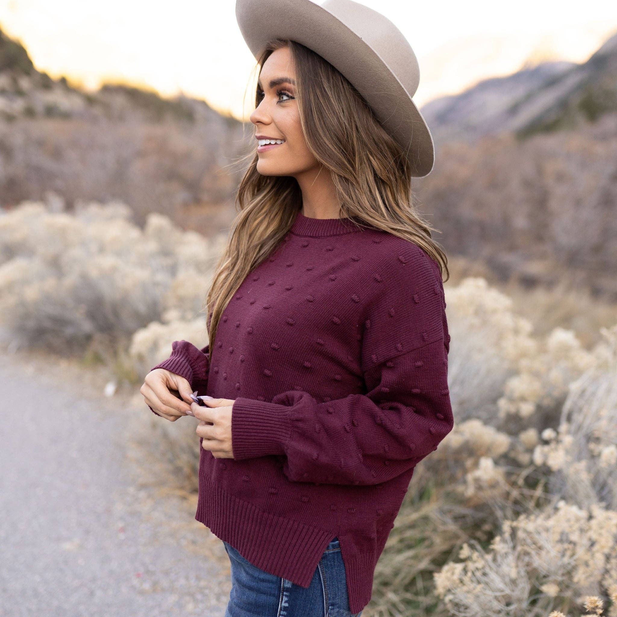 Burgundy Parker Sweater