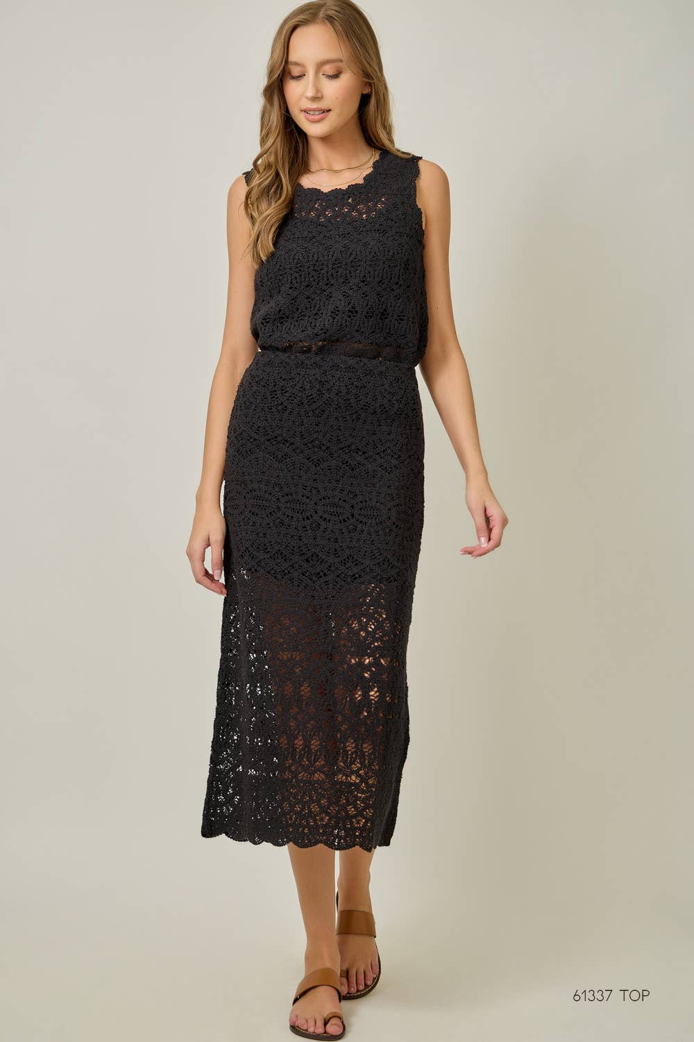 Crochet Scallop Hem Skirt