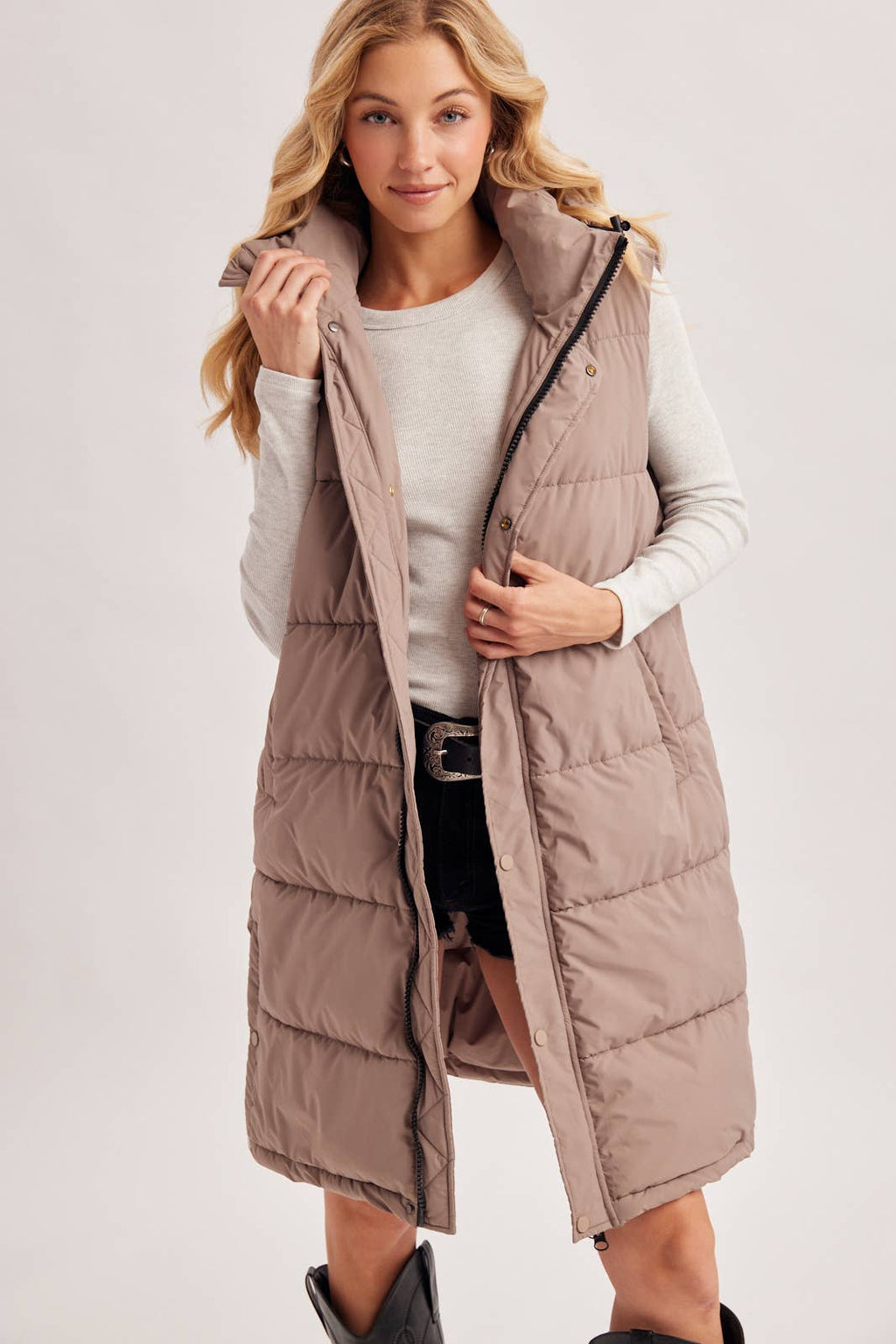 QUILTED PUFFER VEST