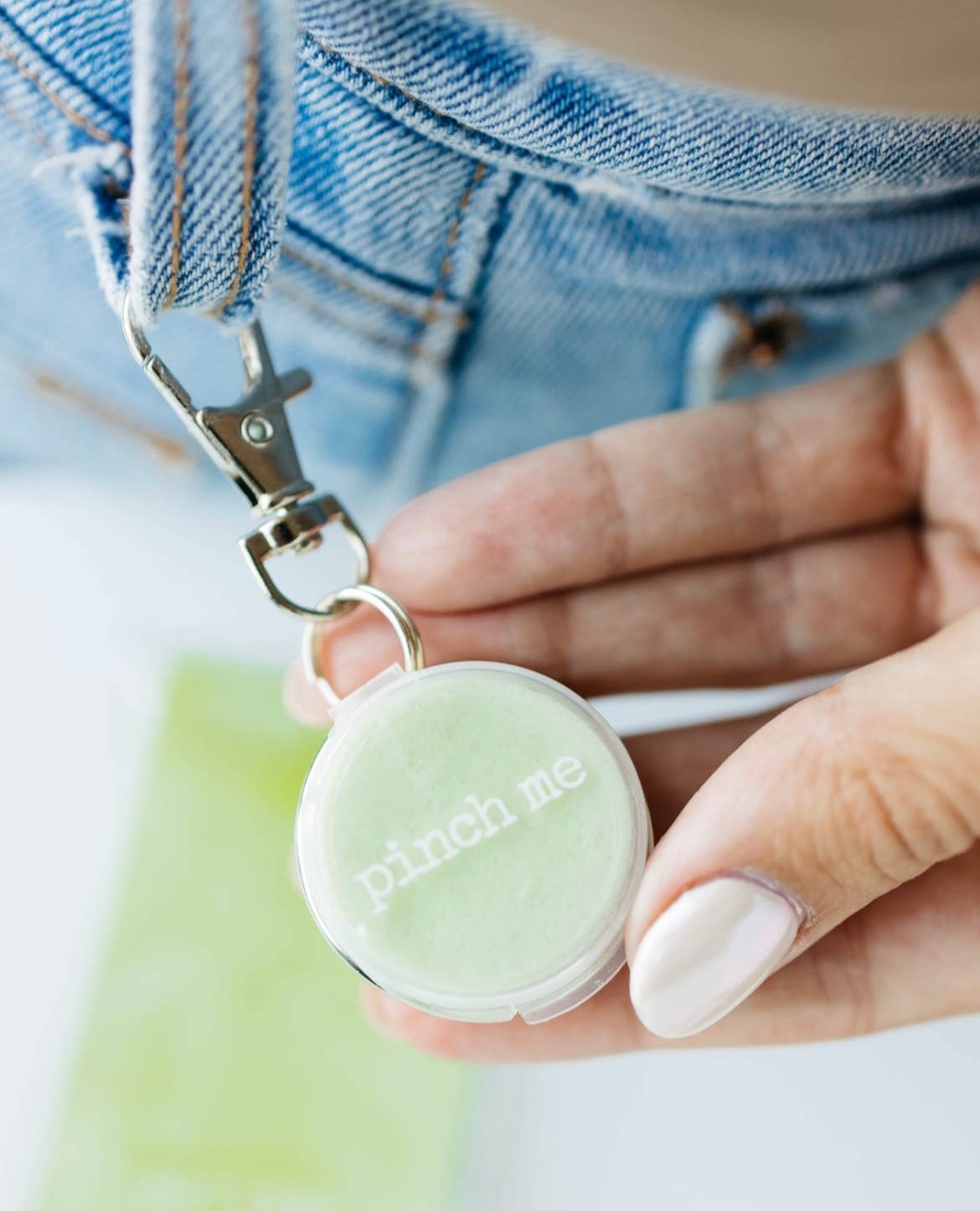 Pinch Me Therapy Dough - Clip On Locket - Peachy