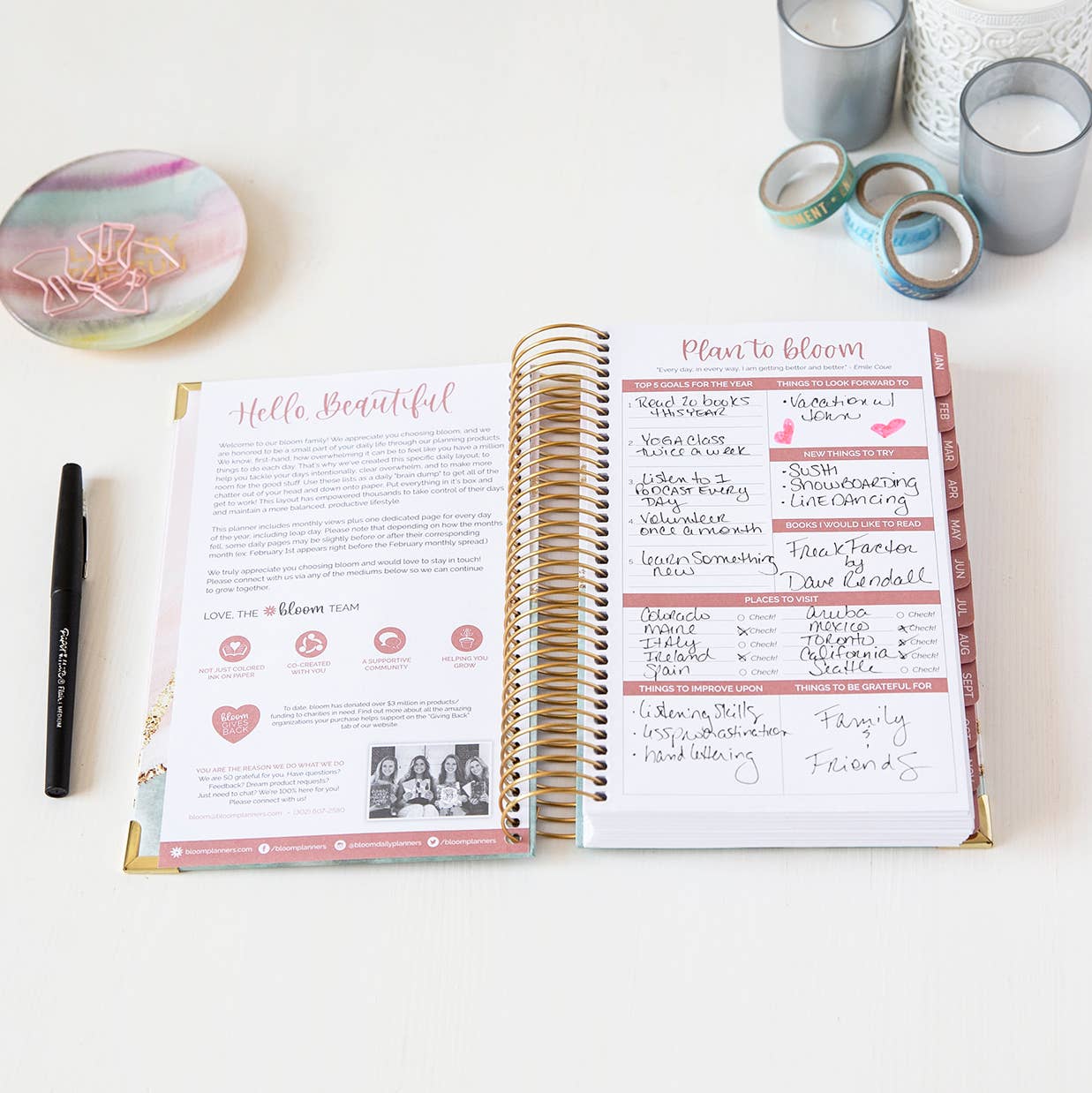 Undated Daily To Do List Planner & Calendar  bloom daily planners