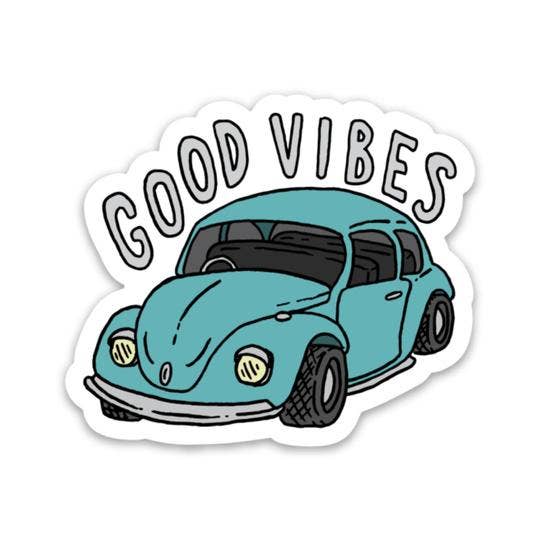 Good Vibes Car Sticker Core Big Moods