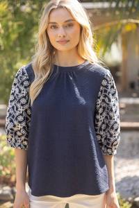 Indigo Garden Blouse