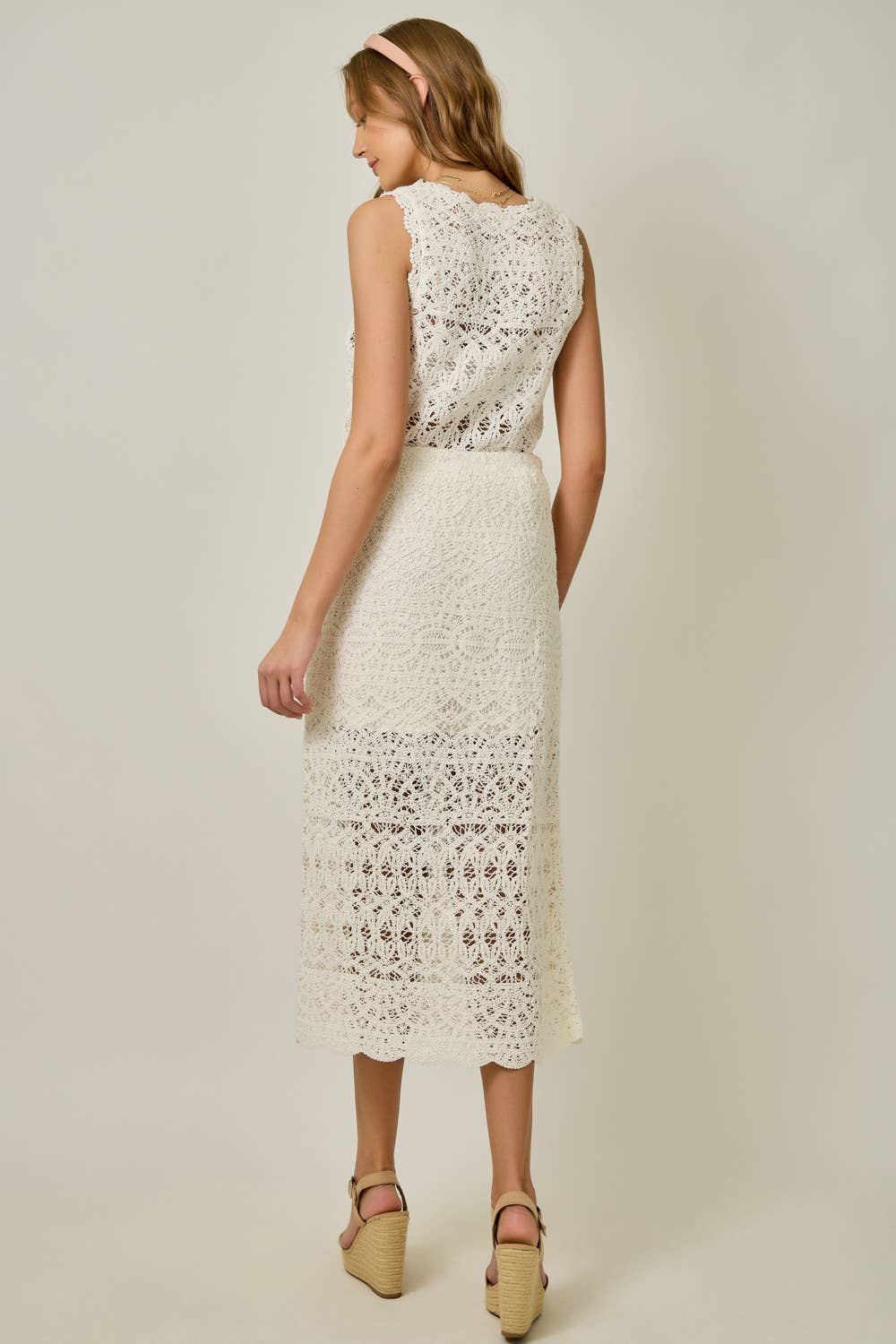 Crochet Scallop Hem Skirt