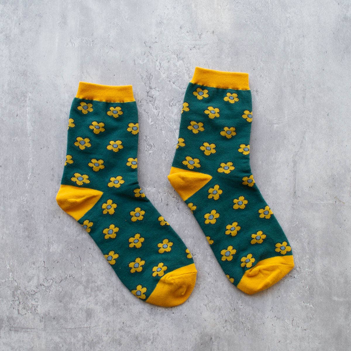 Vintage Daisy Flower Socks Fall-Winter Tiepology