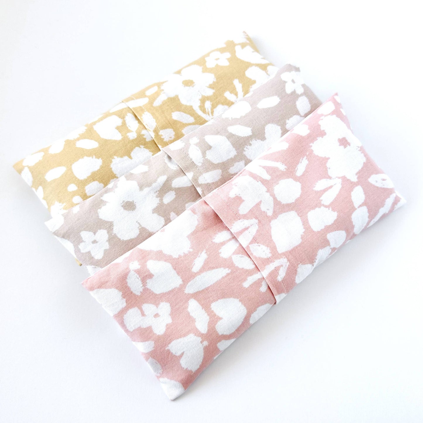 Organic Lavender Eye Pillow - Painted Flowers: Birch Core Laska Collection