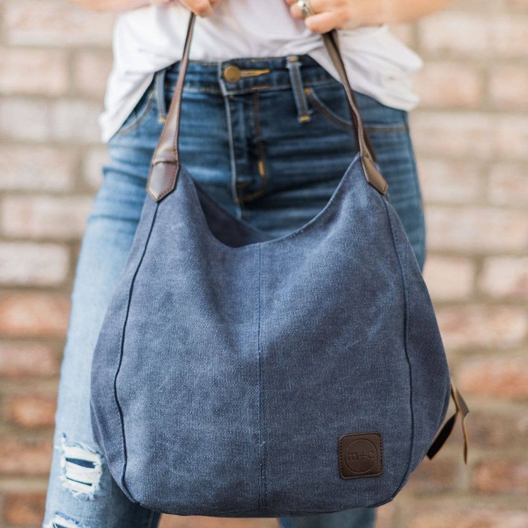 modern and chic - Anniston Canvas Hobo Bag