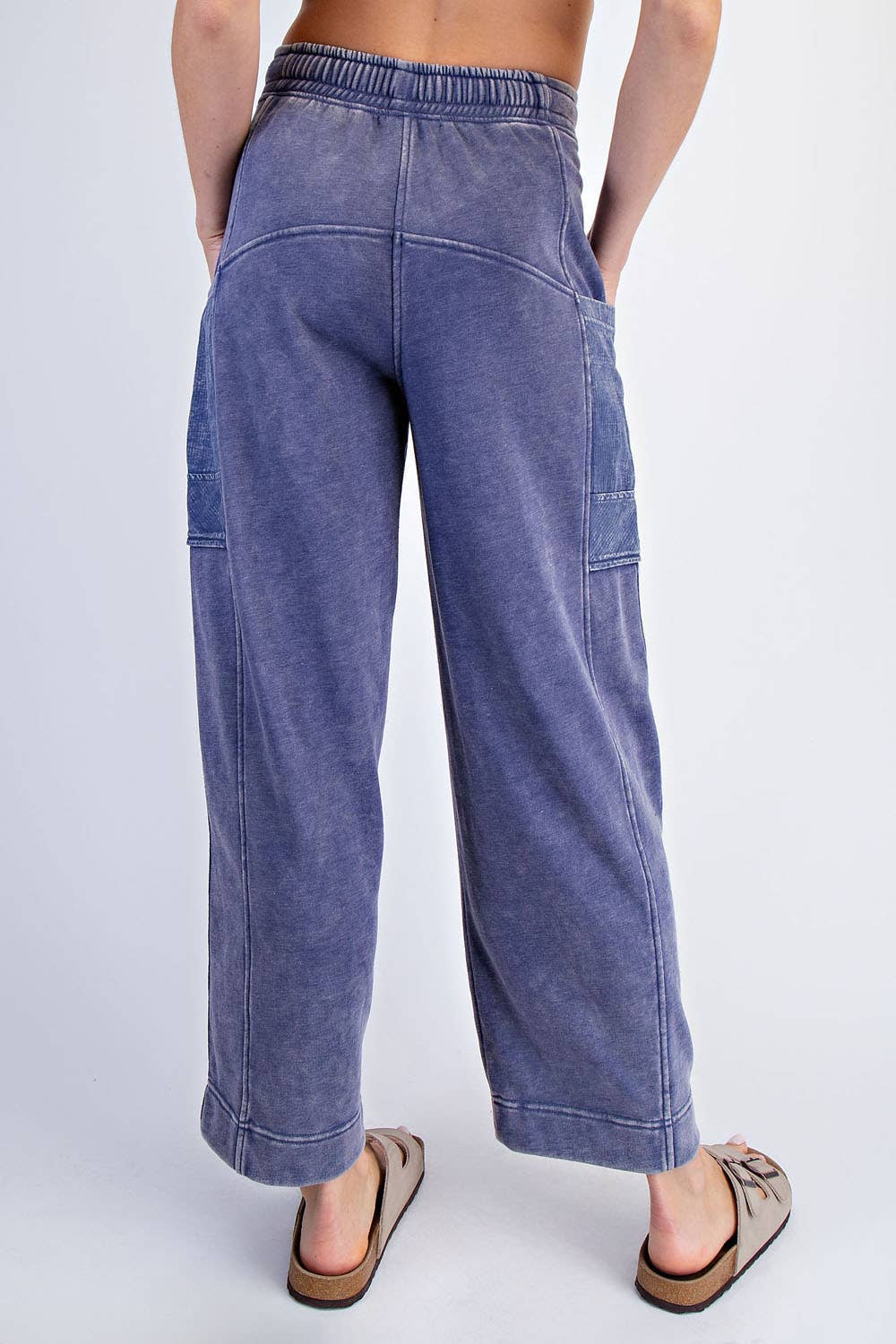 Mineral Wash French Terry Cropped Pants