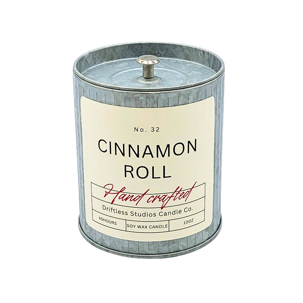 Cinnamon Roll Fall Decor Tin Soy Candle - Holiday Candles