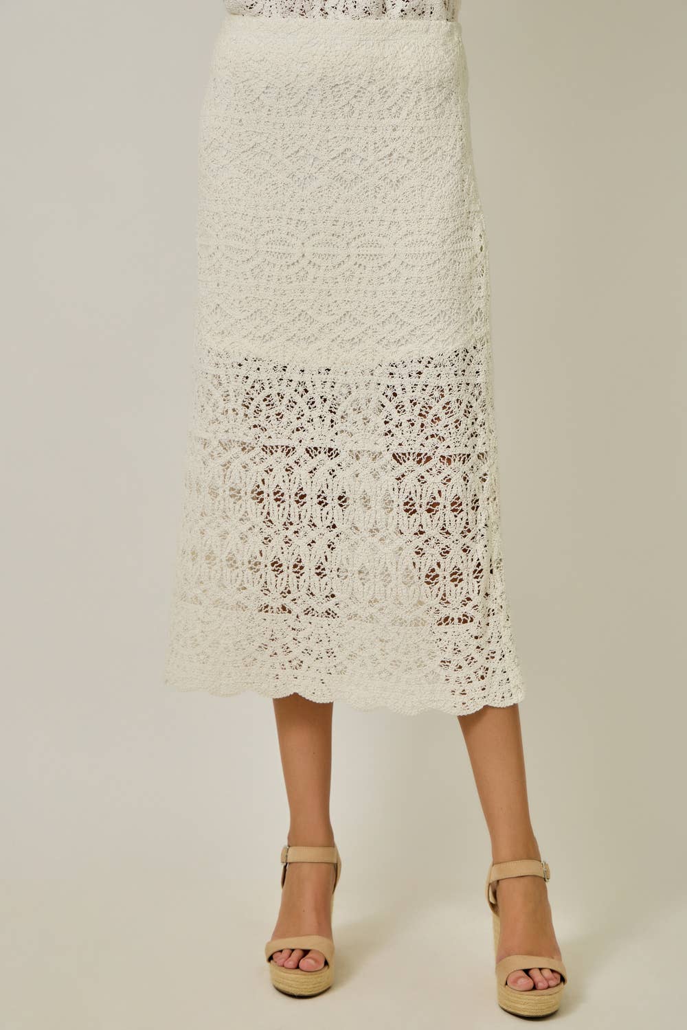 Crochet Scallop Hem Skirt