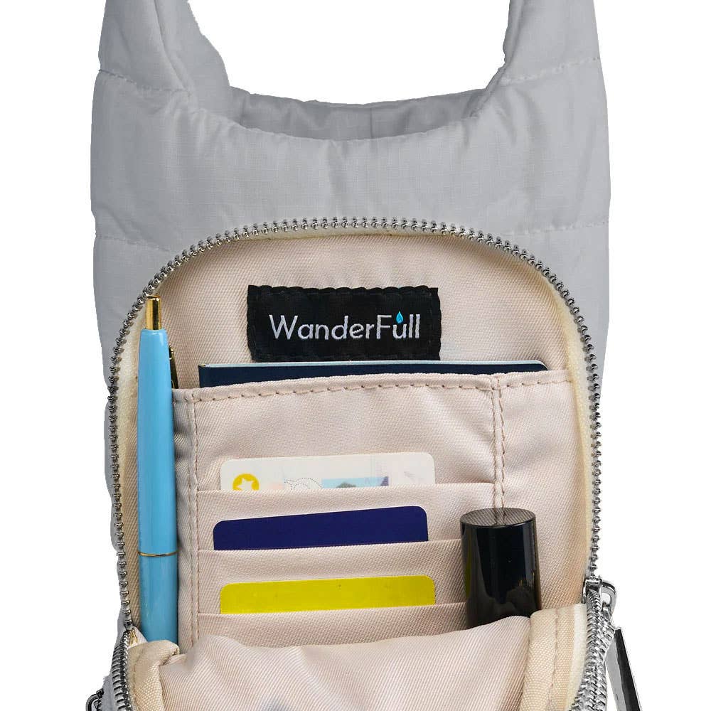 WanderFull - Original HydroBag - Sky Gray HydroBag® Dark Gray Patterned Strap