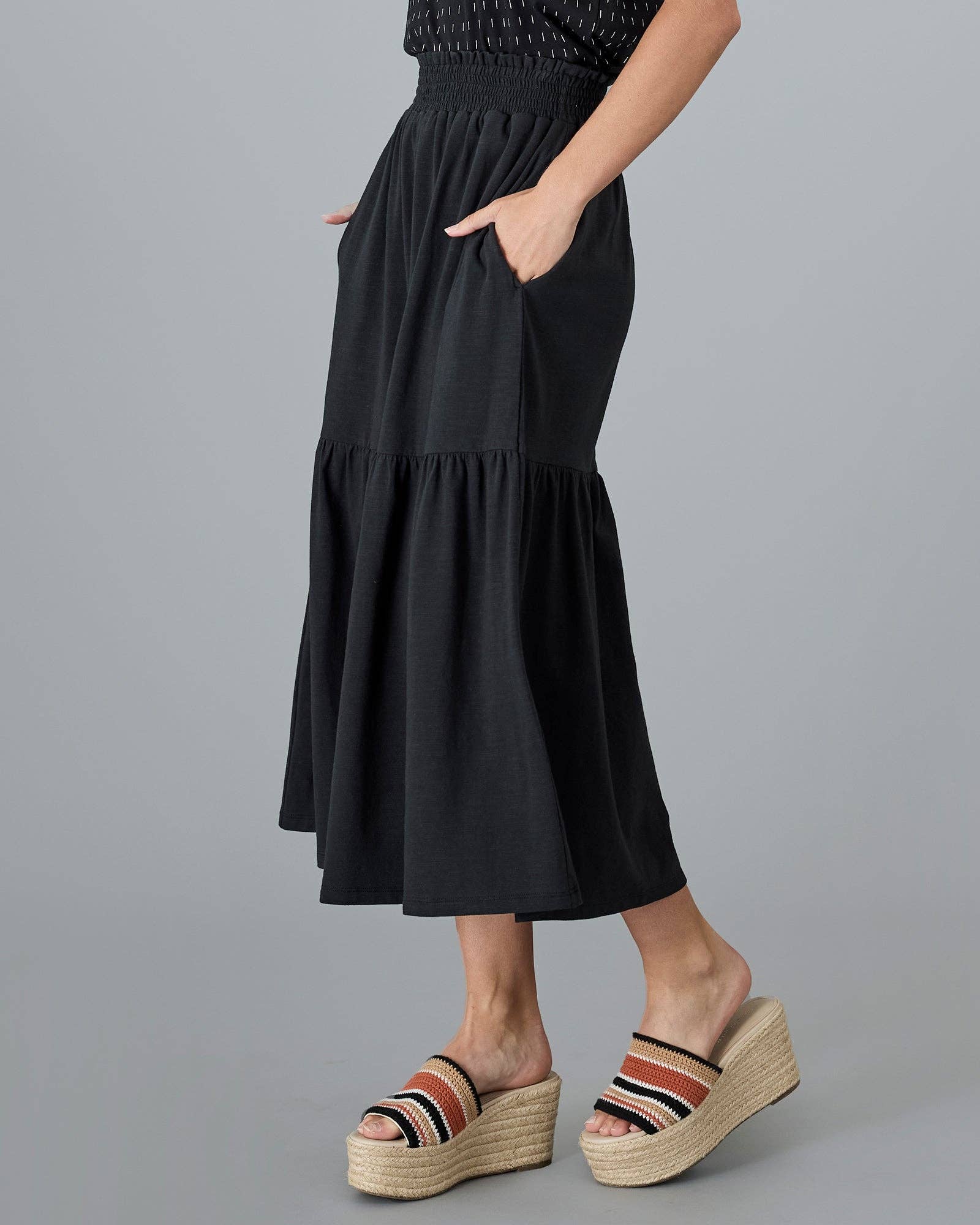 Black Beauty Signature Midi Skirt Fall-Winter Downeast