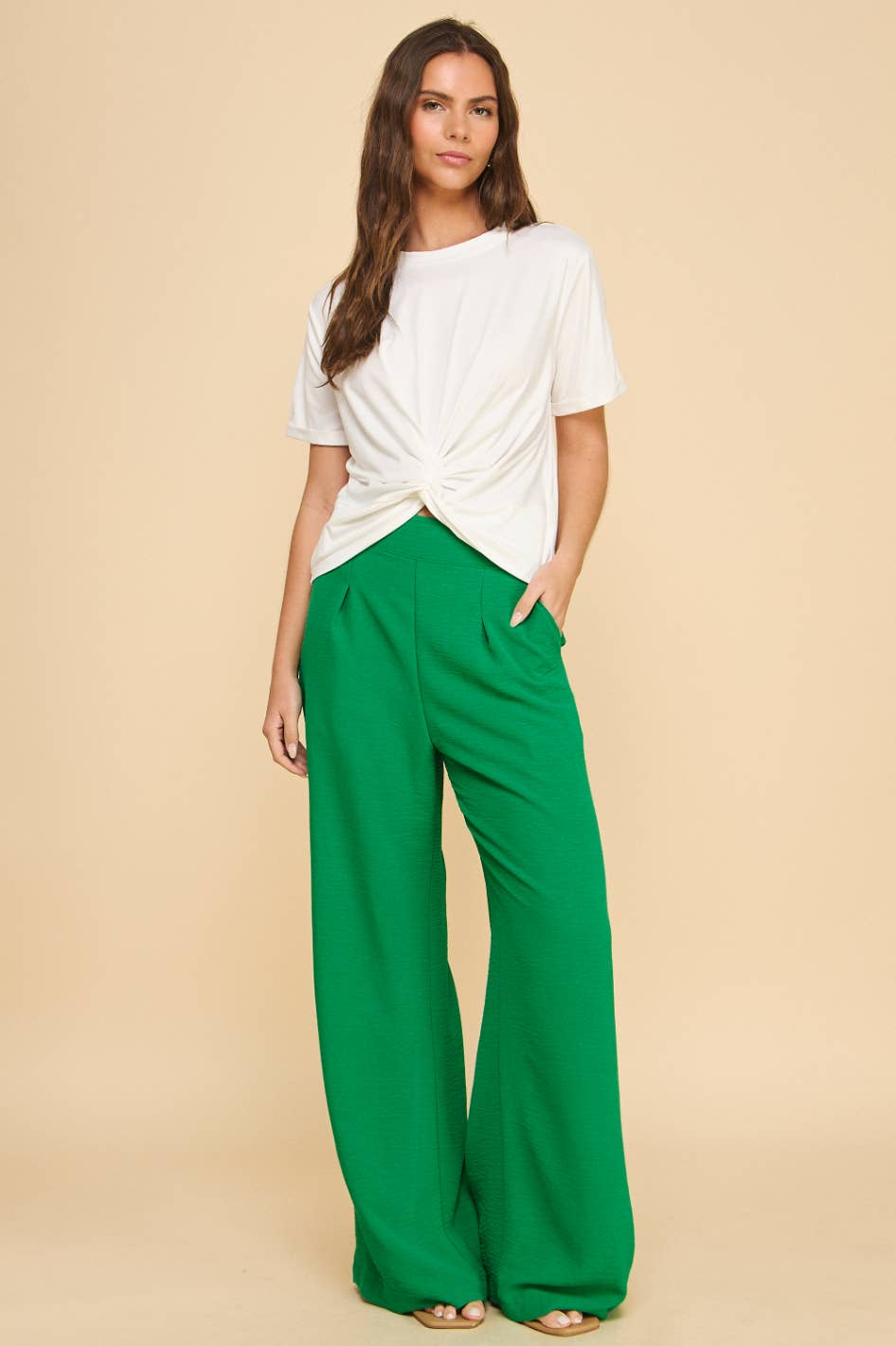 Twisted Knot T-Shirt Off White