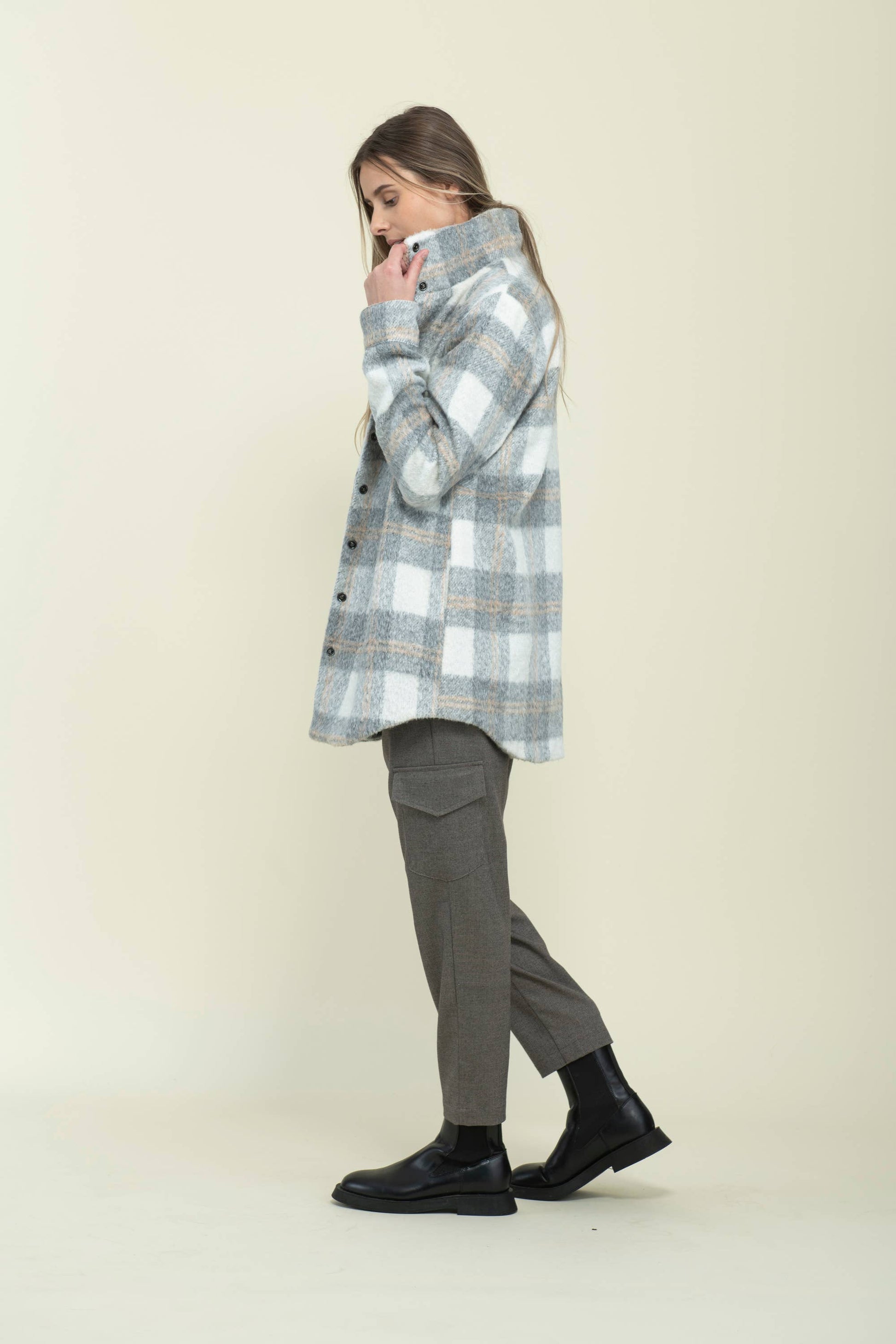 Neutral Check Demi-Cozy Jacket Fall-Winter ORB