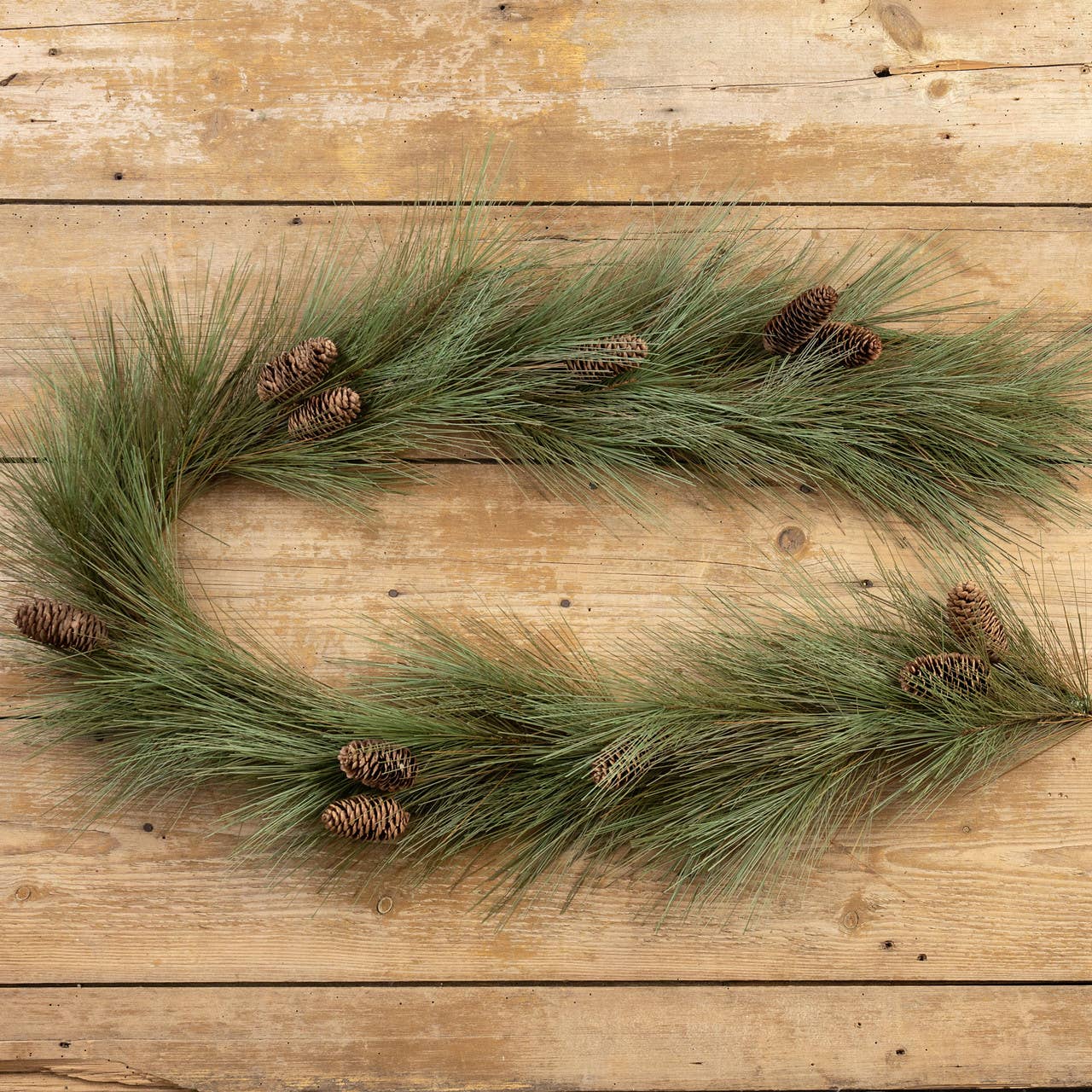 Ragon House - 6' RIVER PINE GARLAND W/ CONES  Ragon House