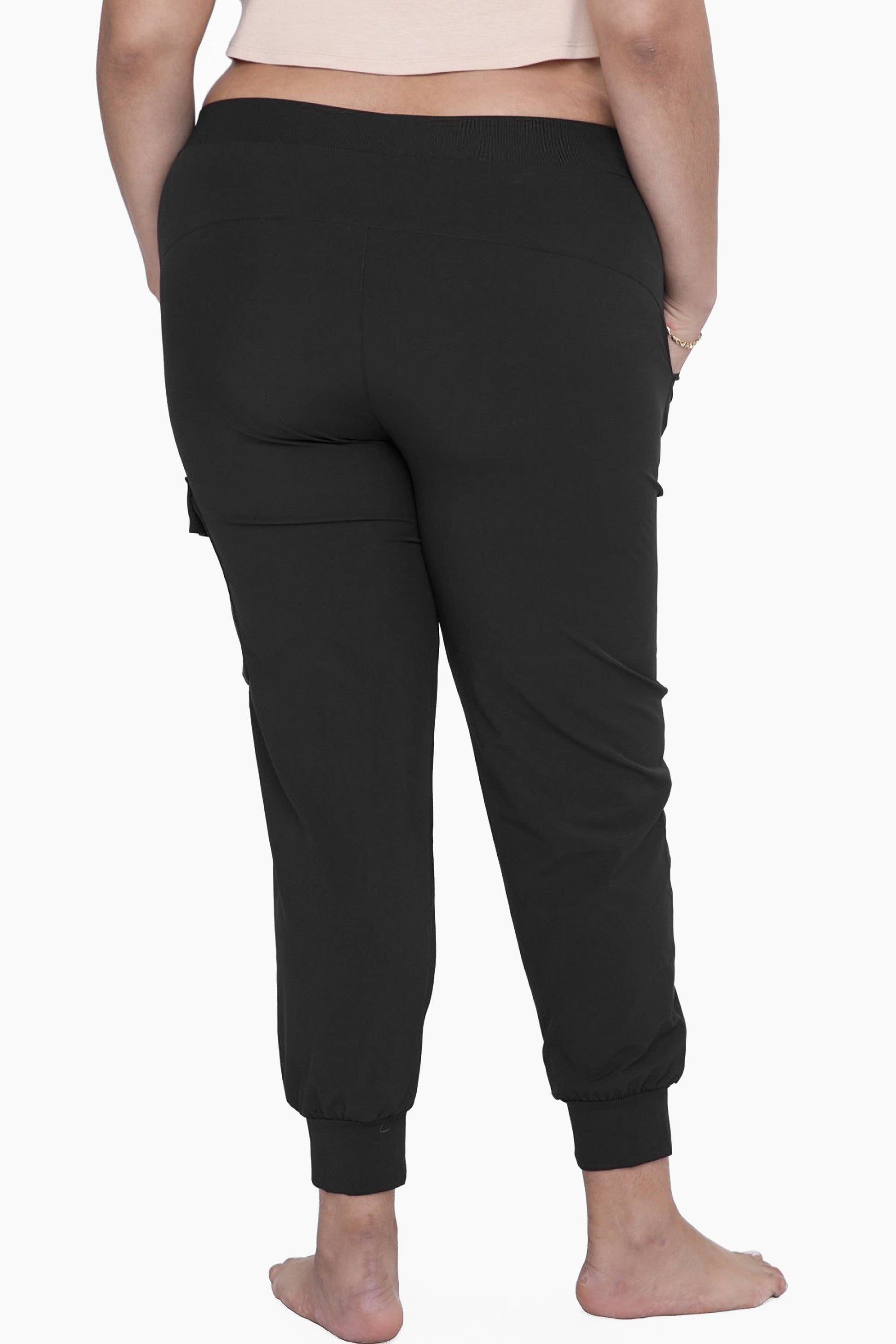 CURVY High-Waisted Capri Active Joggers with Pockets Spring-Summer Mono B