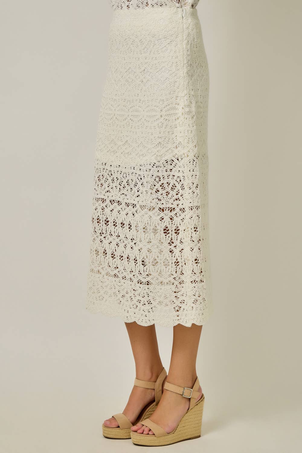 Crochet Scallop Hem Skirt