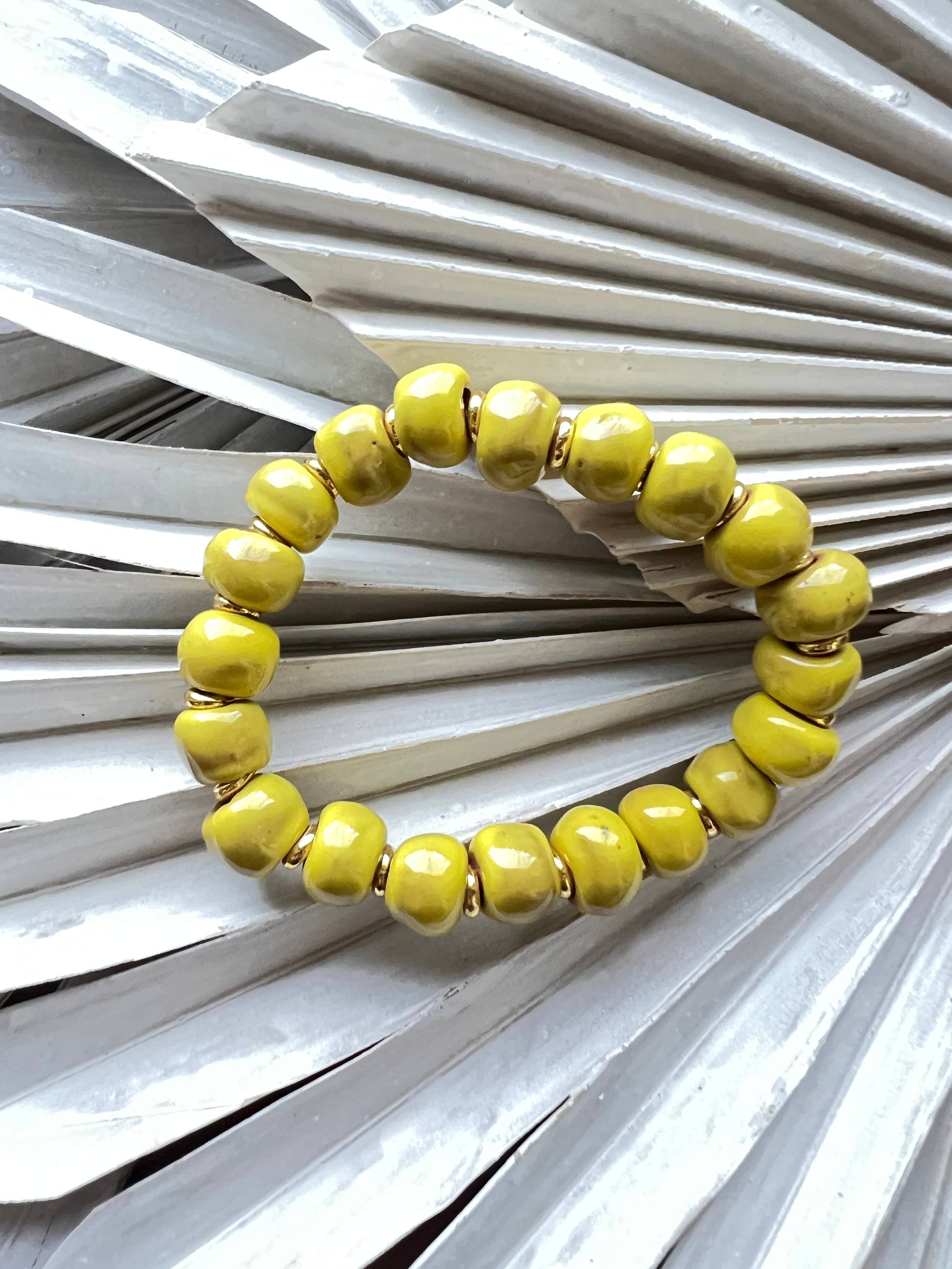 Valley Bracelet - Yellow Spring-Summer Cedar and Cypress Designs